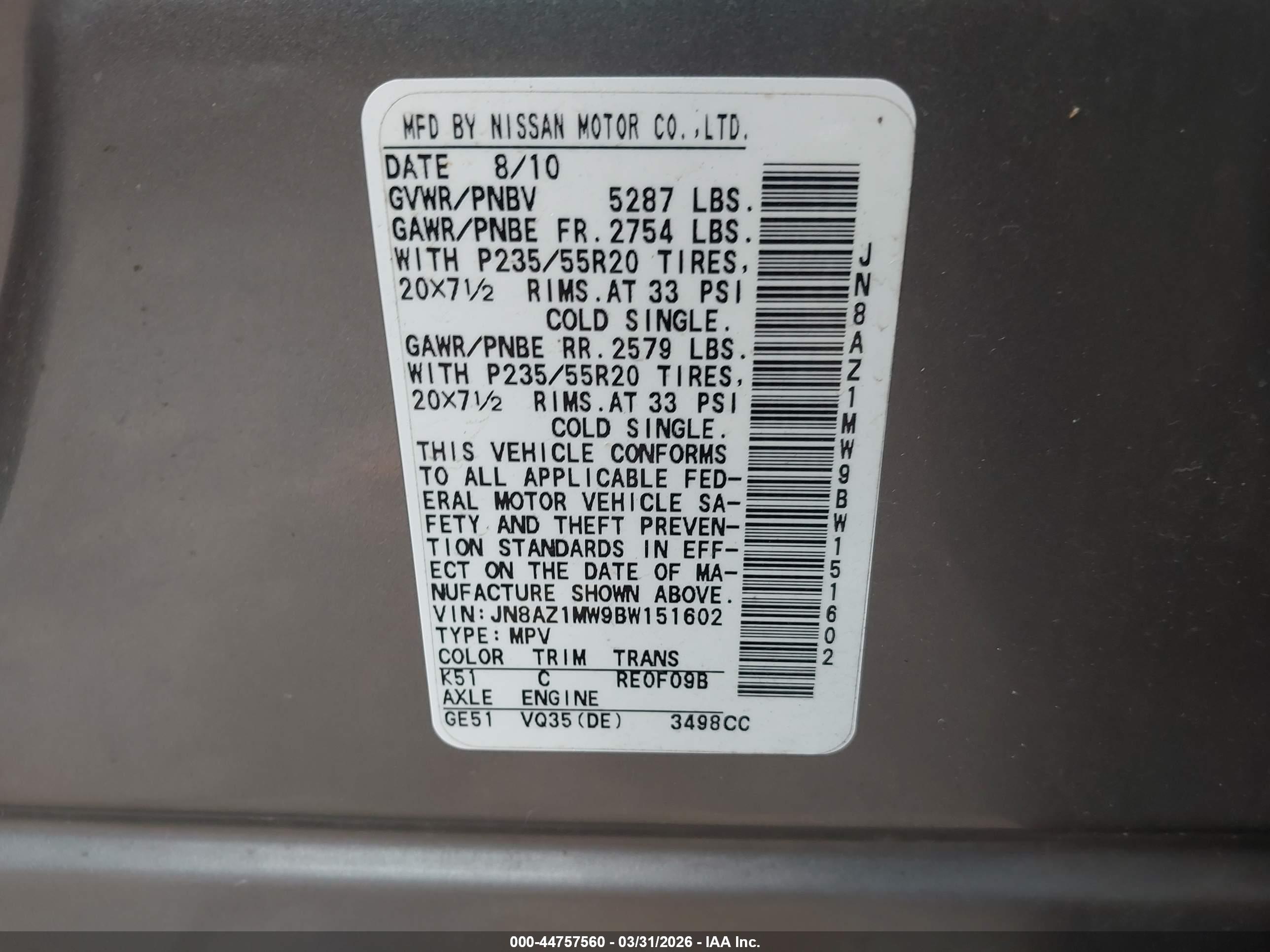NISSAN MURANO image 9