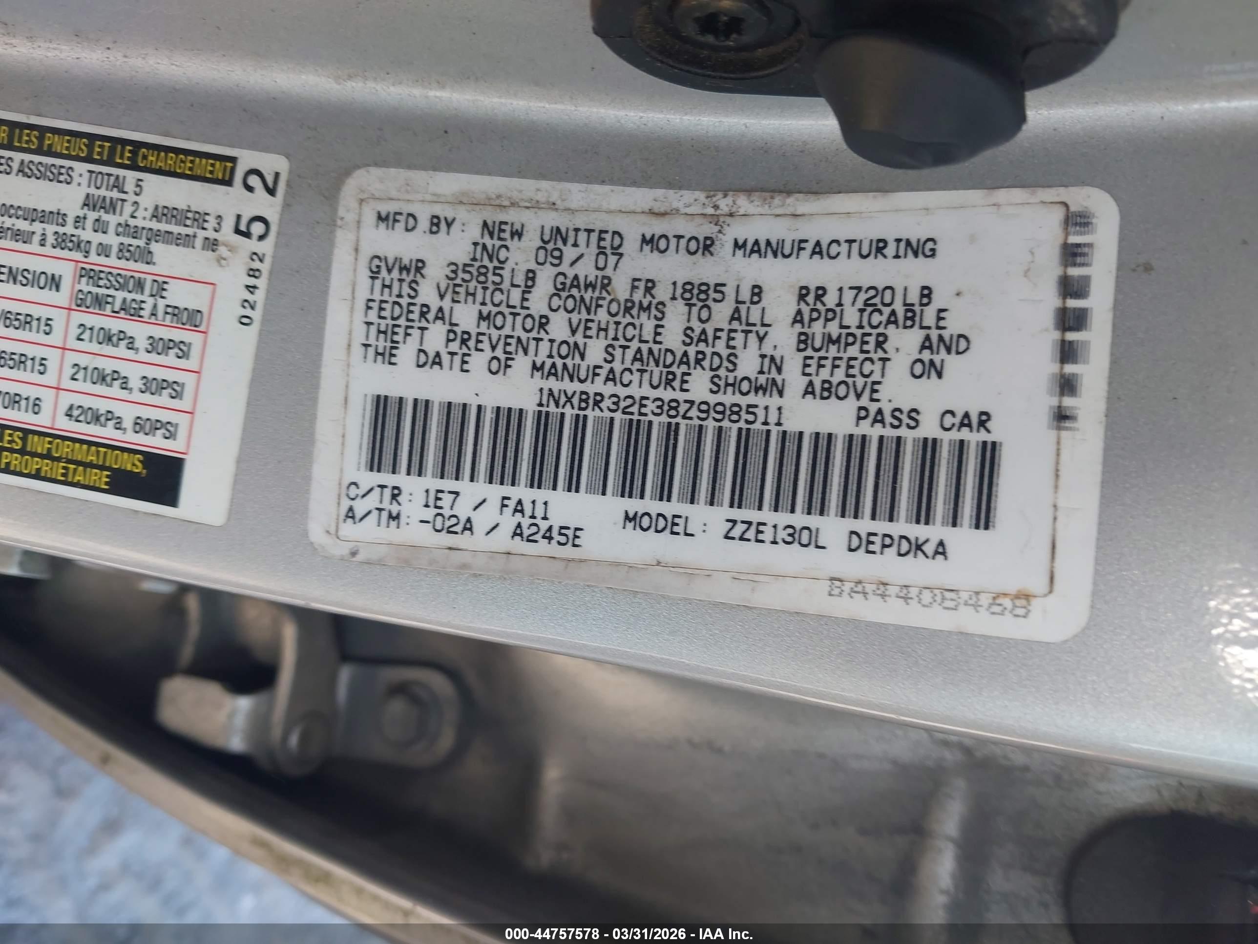 TOYOTA COROLLA image 9