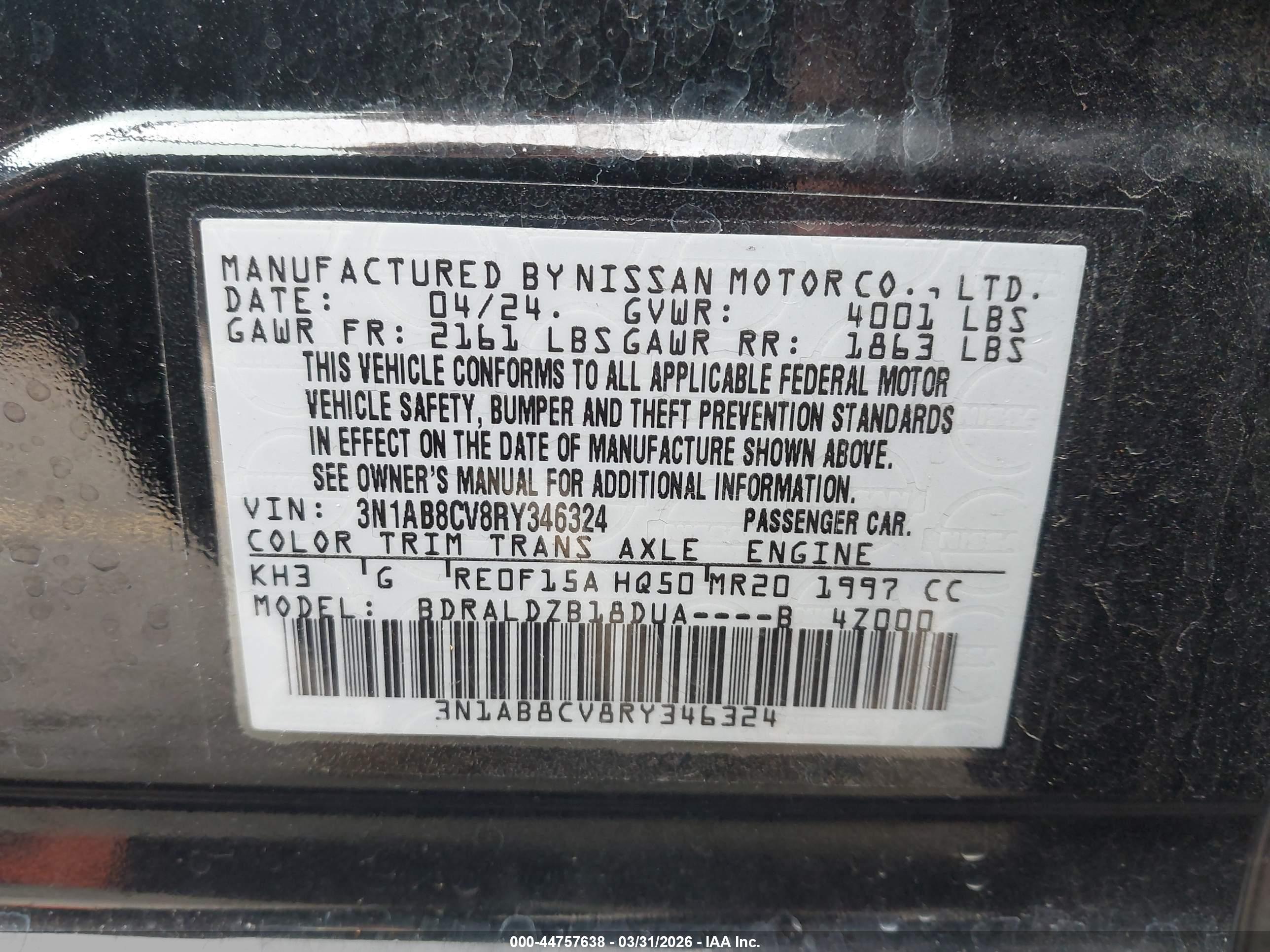 NISSAN SENTRA image 9