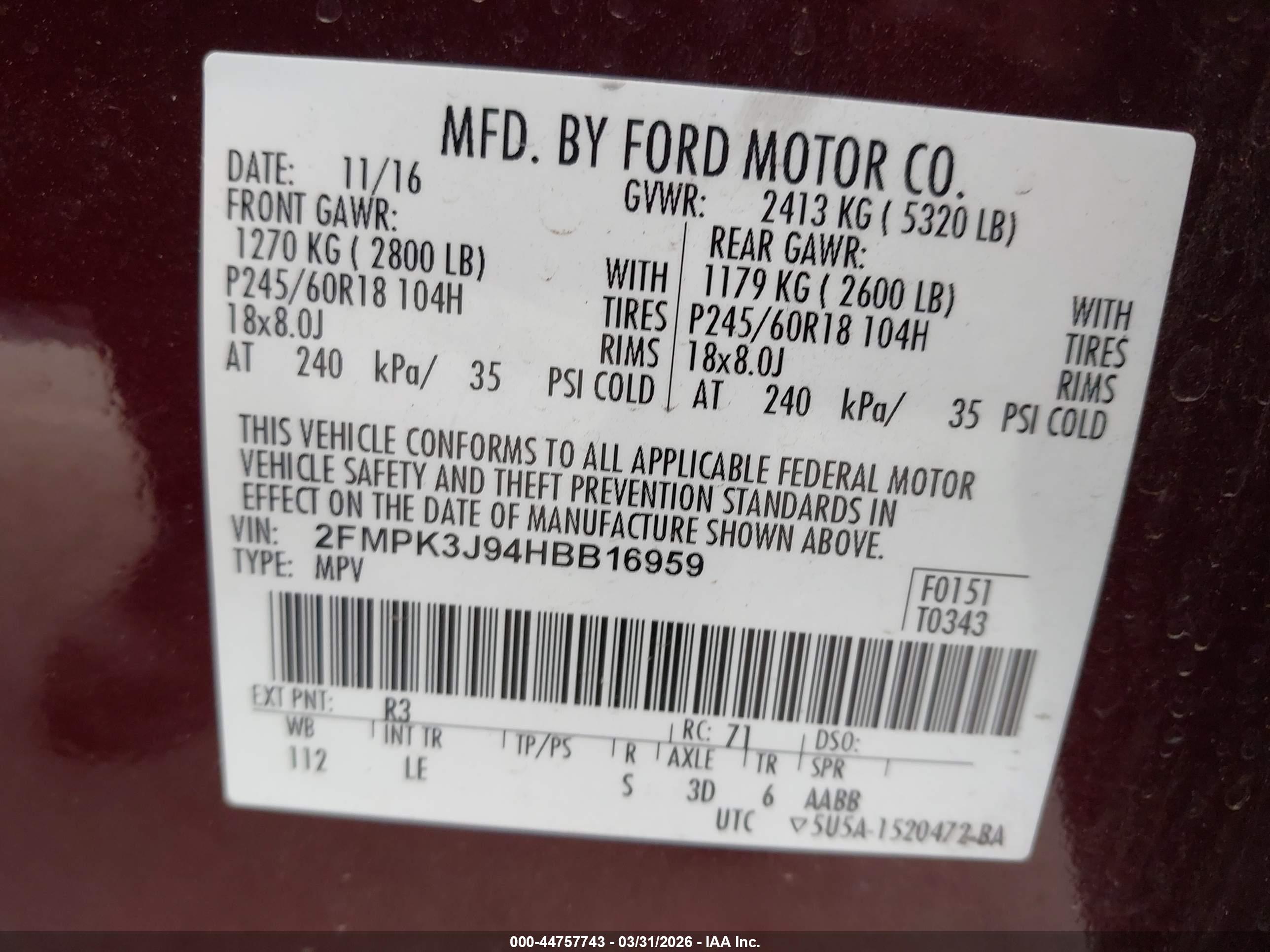 FORD EDGE image 9