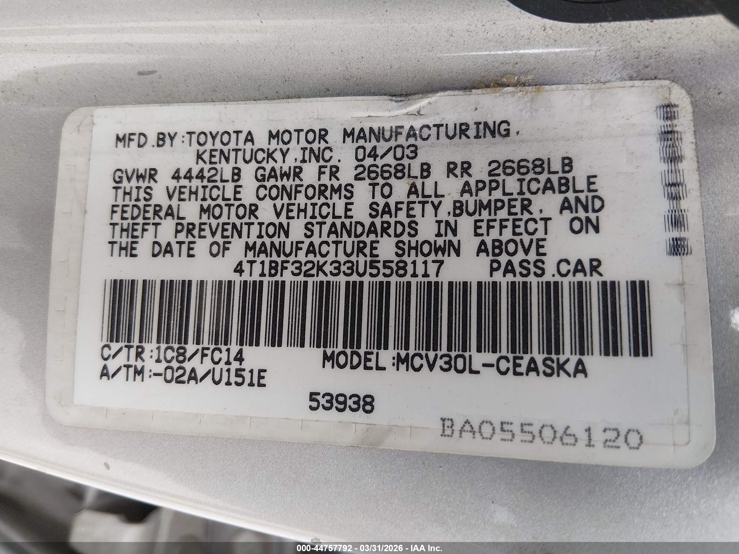 TOYOTA CAMRY image 9