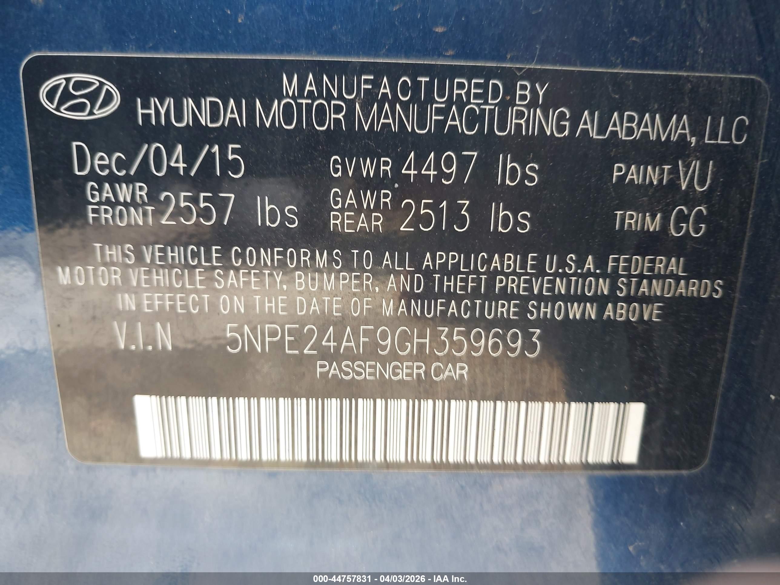 HYUNDAI SONATA image 9