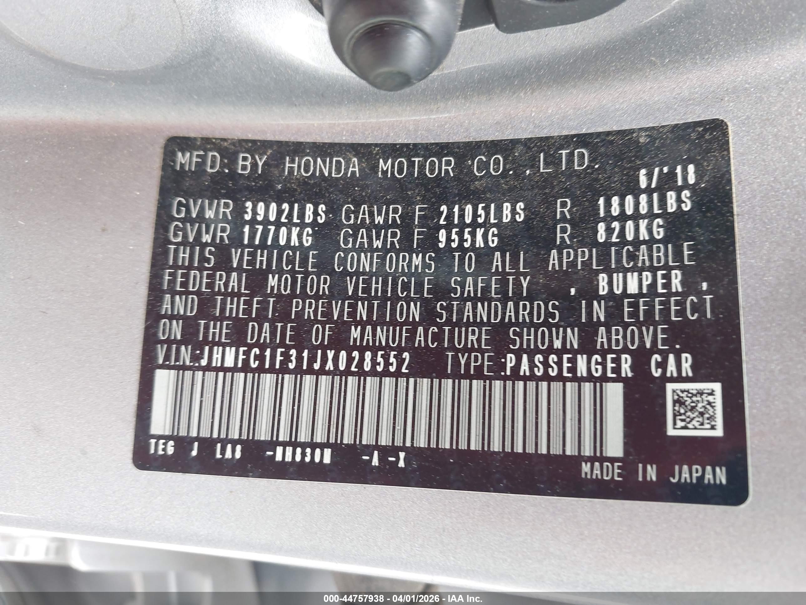 HONDA CIVIC image 9
