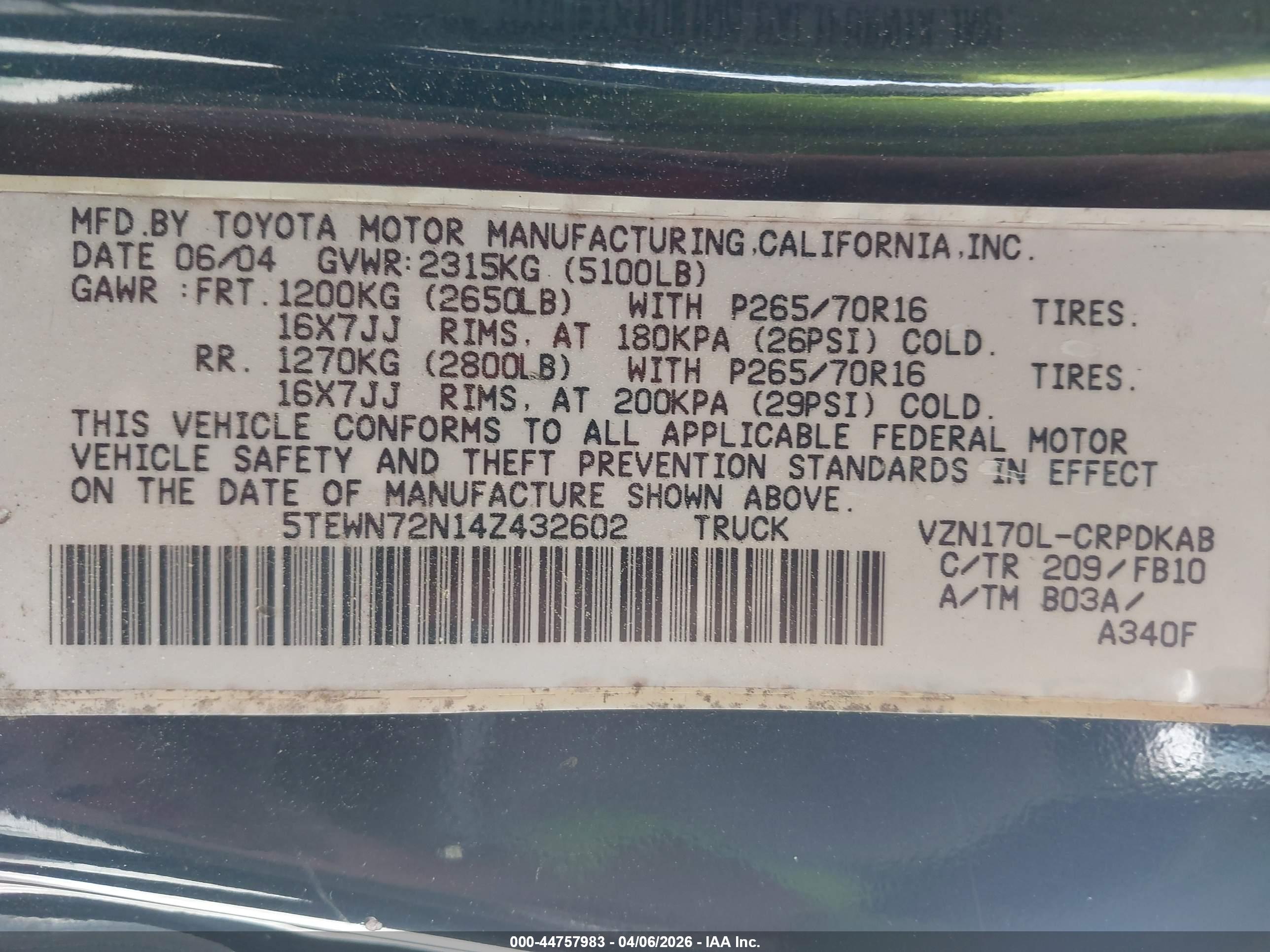 TOYOTA TACOMA image 9