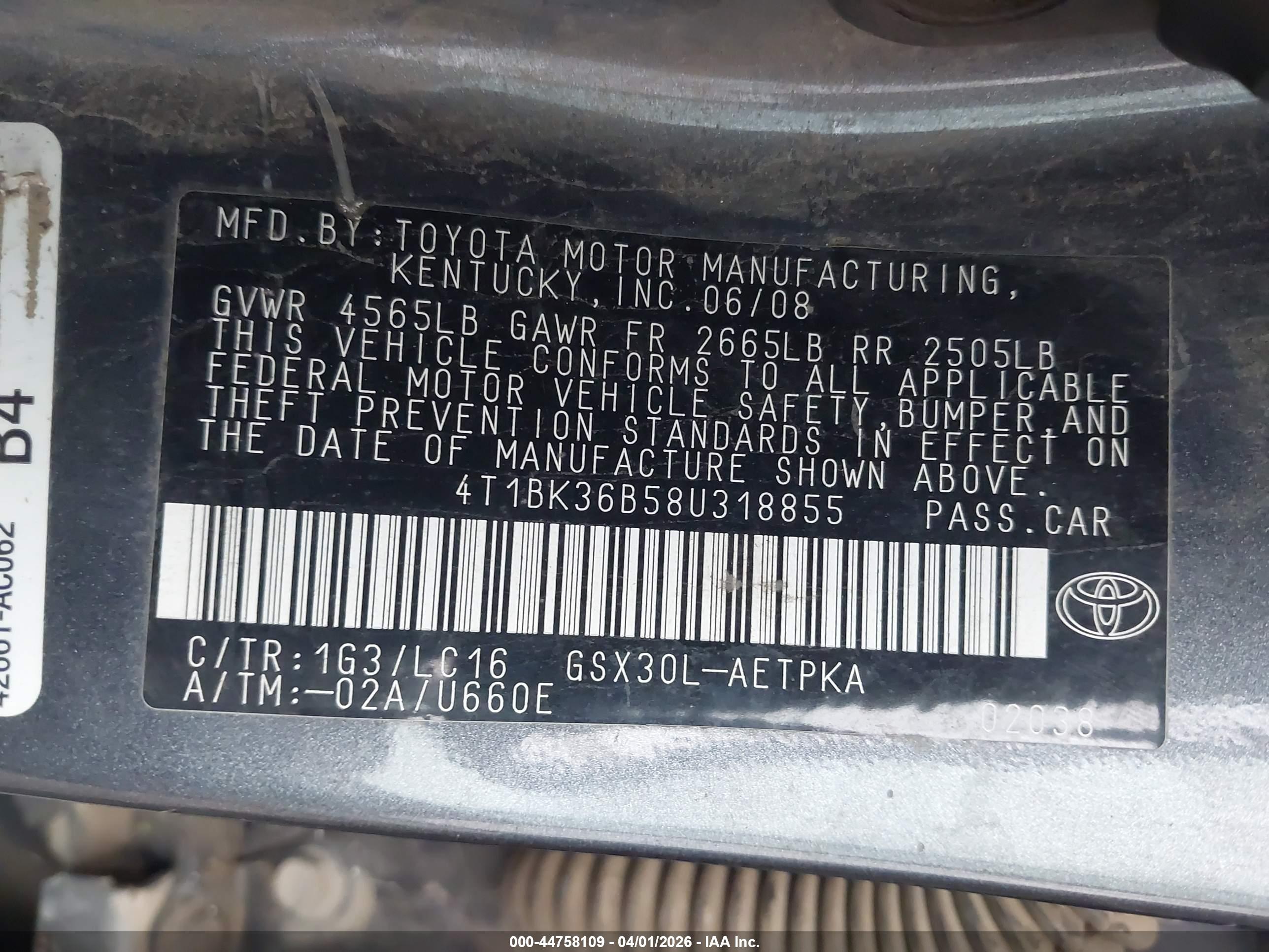 TOYOTA AVALON image 9