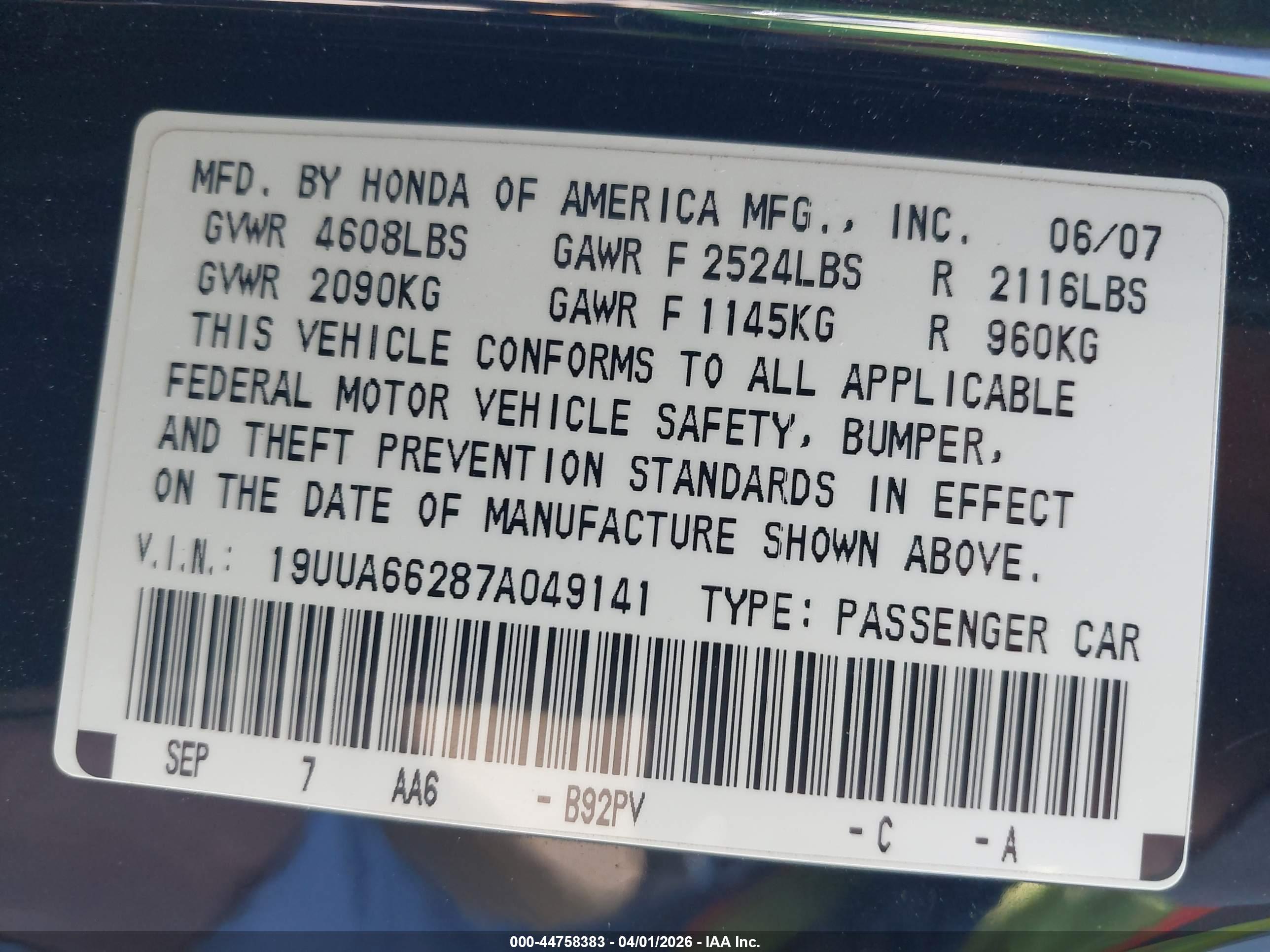 ACURA TL image 9