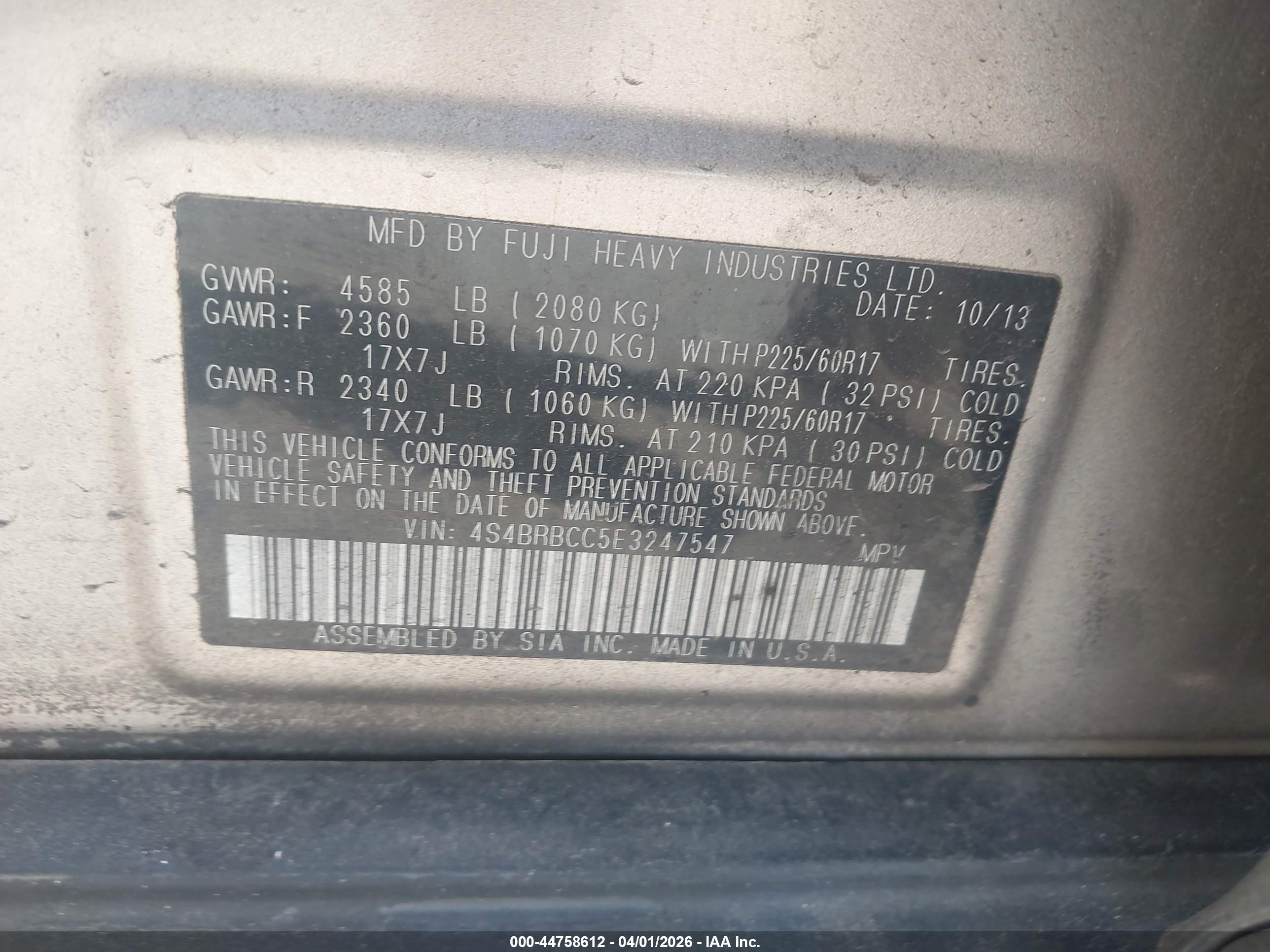 SUBARU OUTBACK image 9