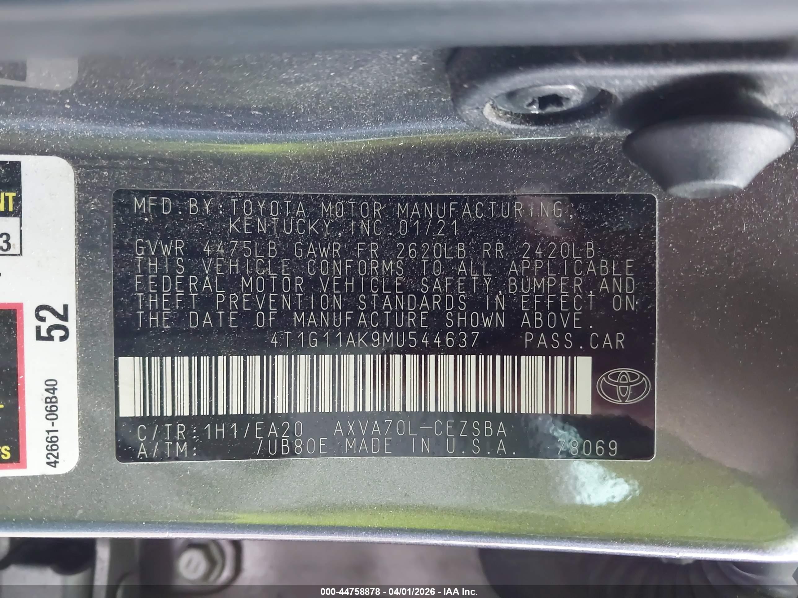 TOYOTA CAMRY image 9