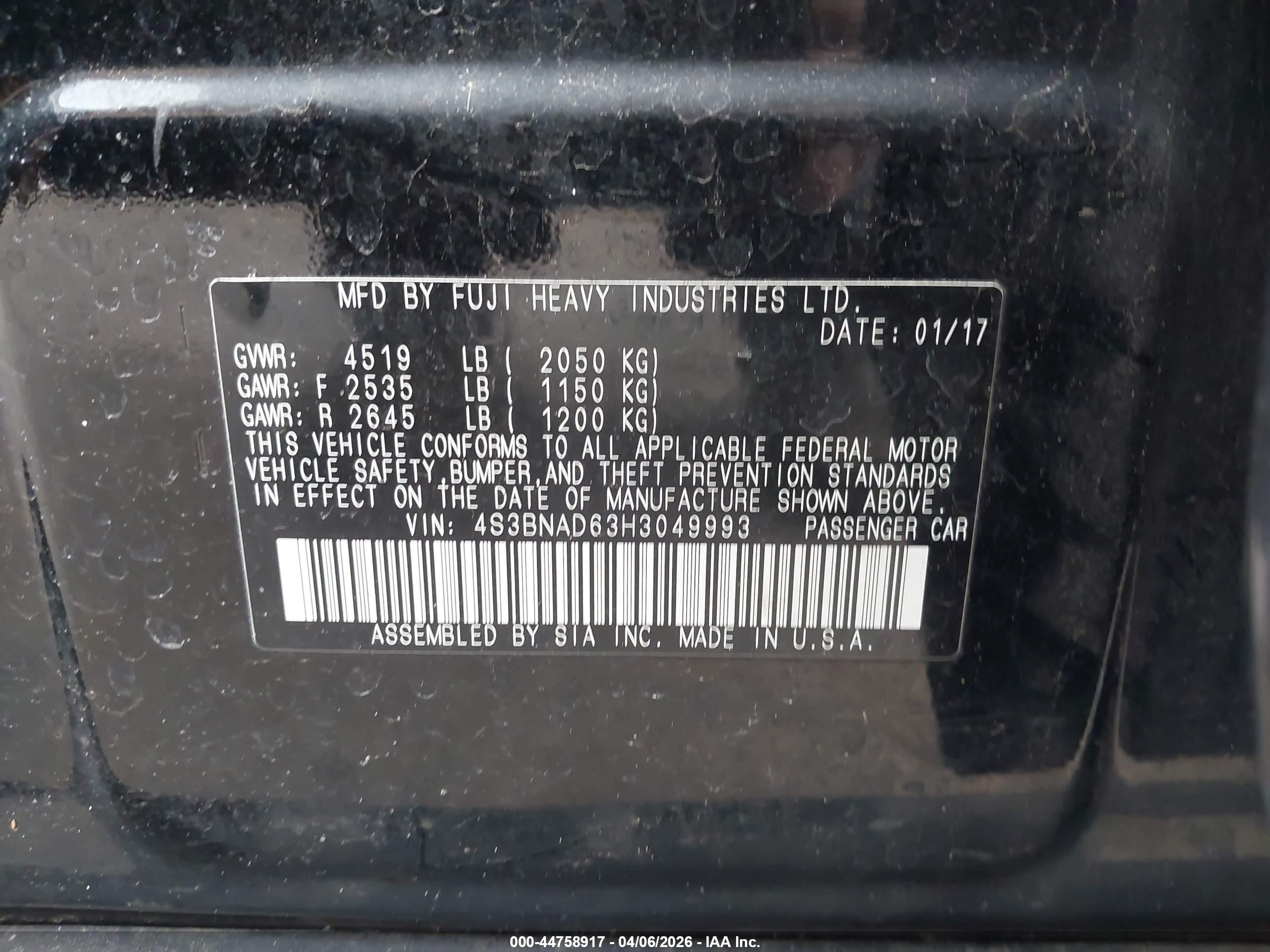 SUBARU LEGACY image 9