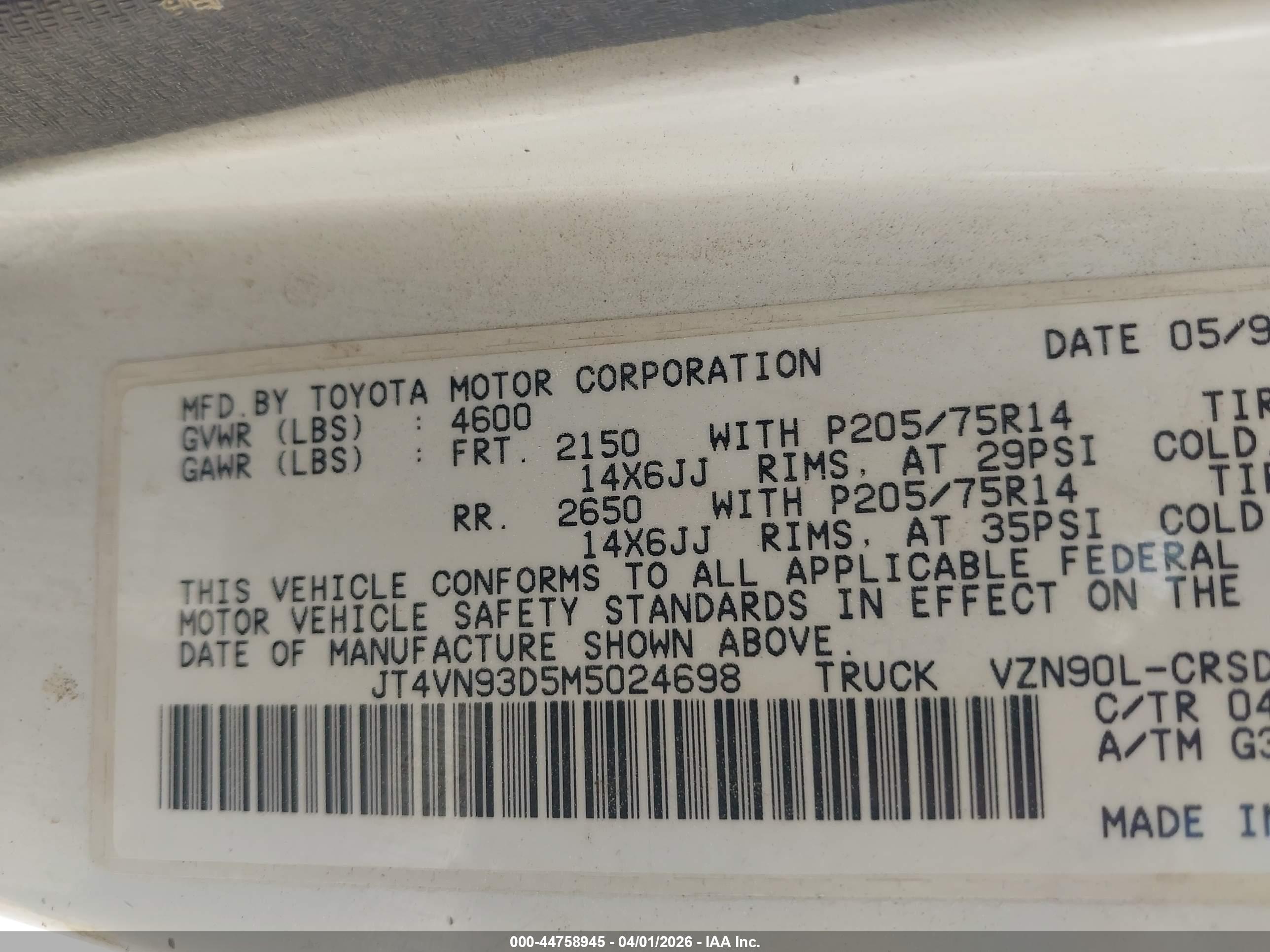 TOYOTA PICKUP image 9