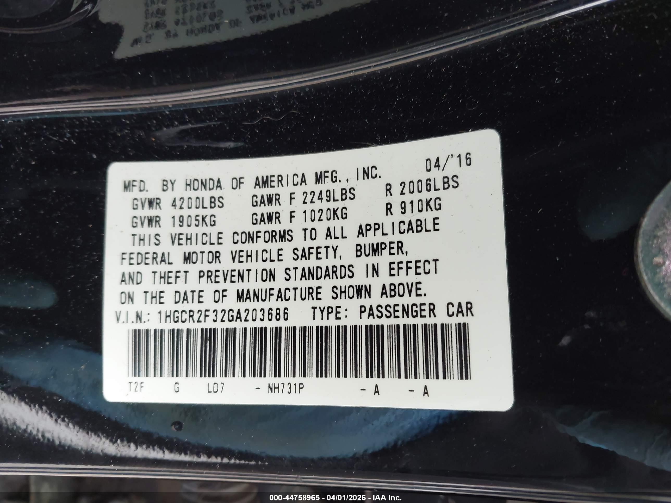 HONDA ACCORD image 9