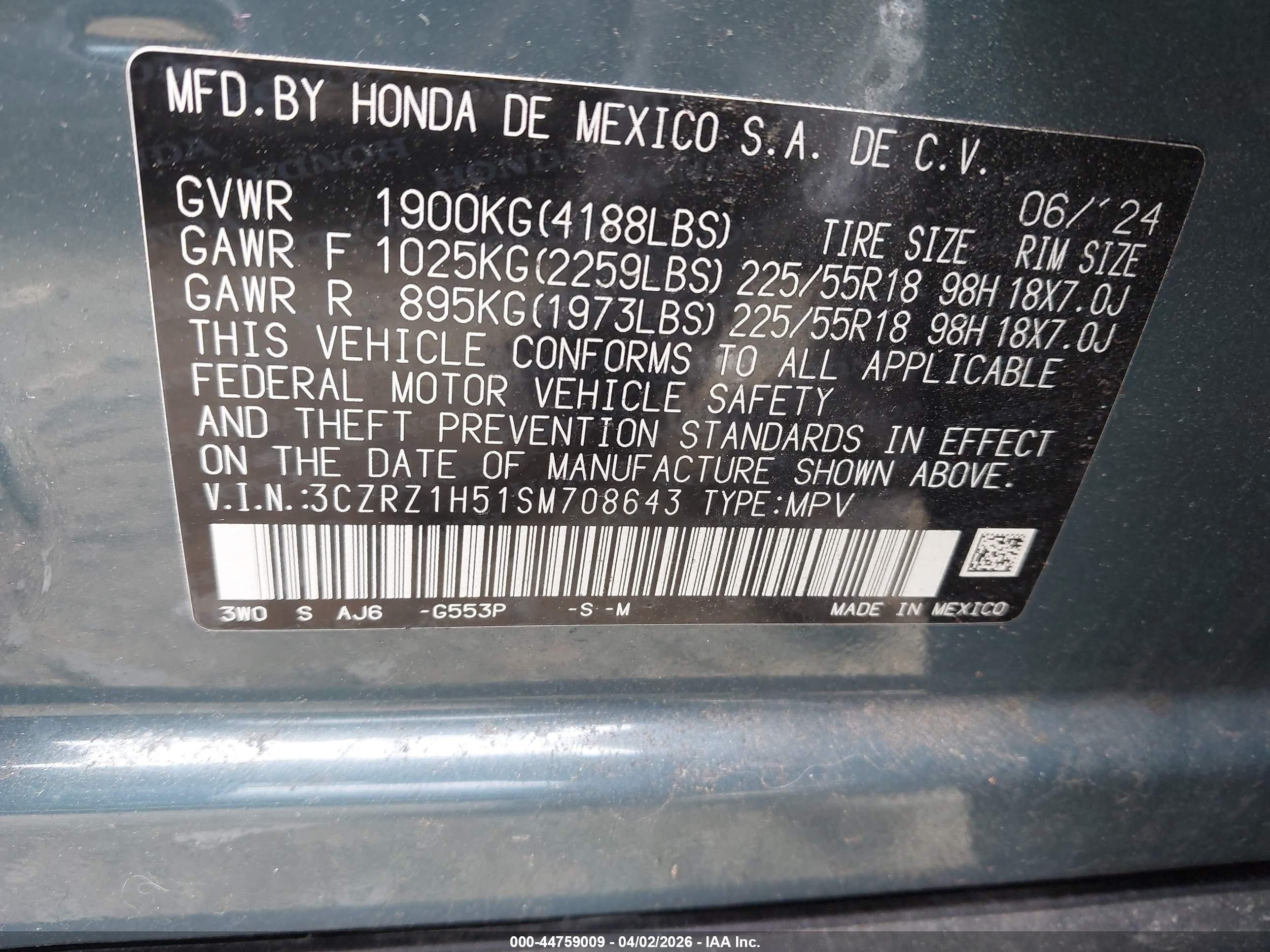 HONDA HR-V image 9