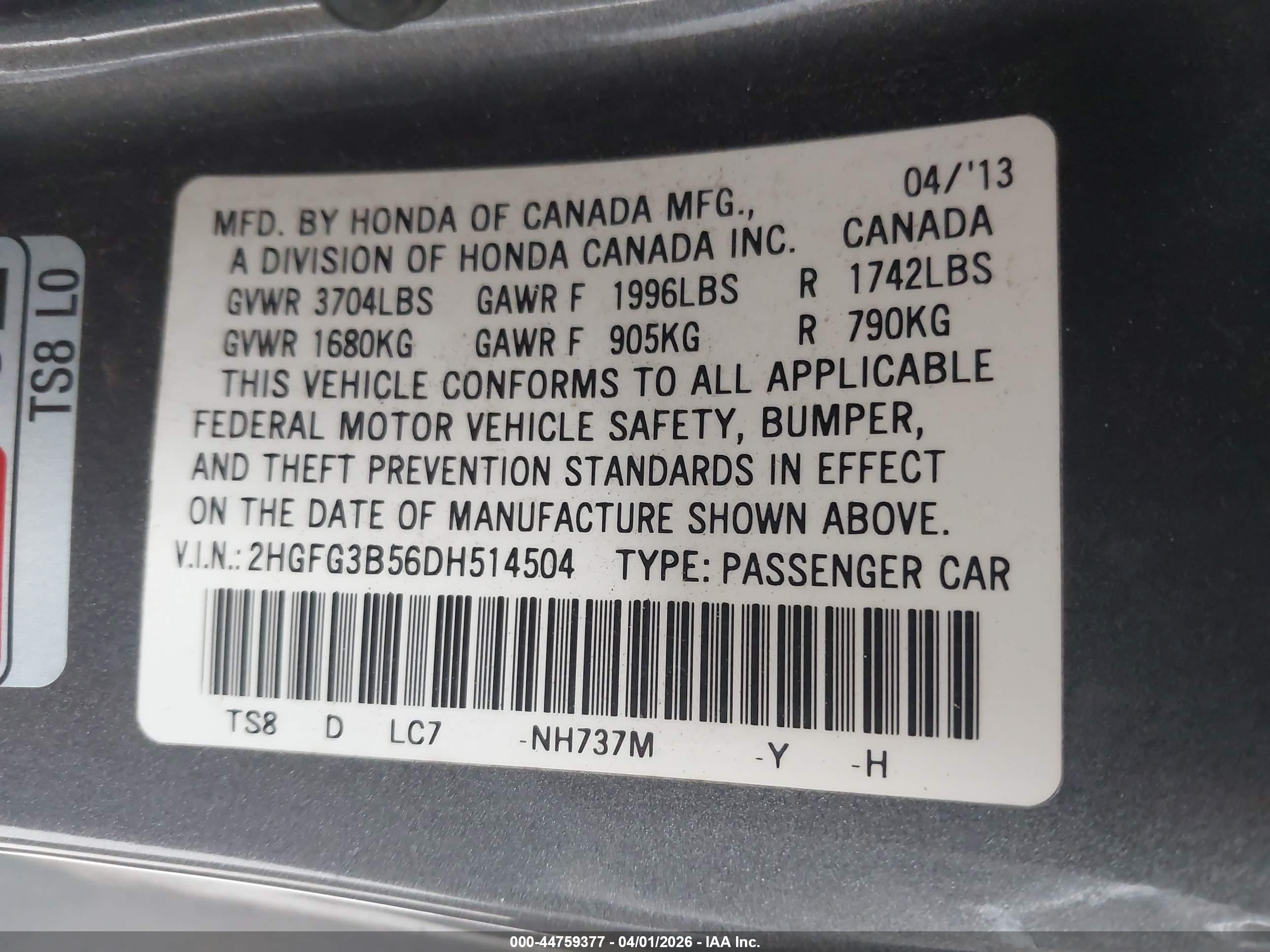 HONDA CIVIC image 9