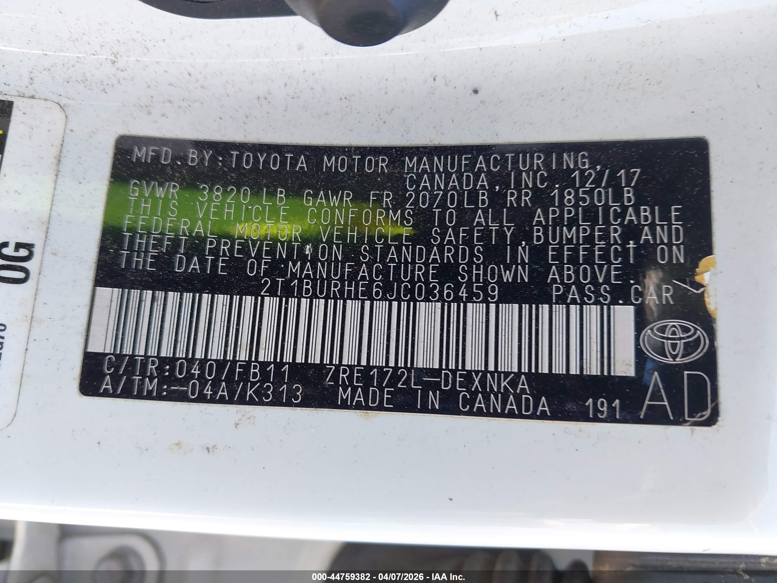 TOYOTA COROLLA image 9