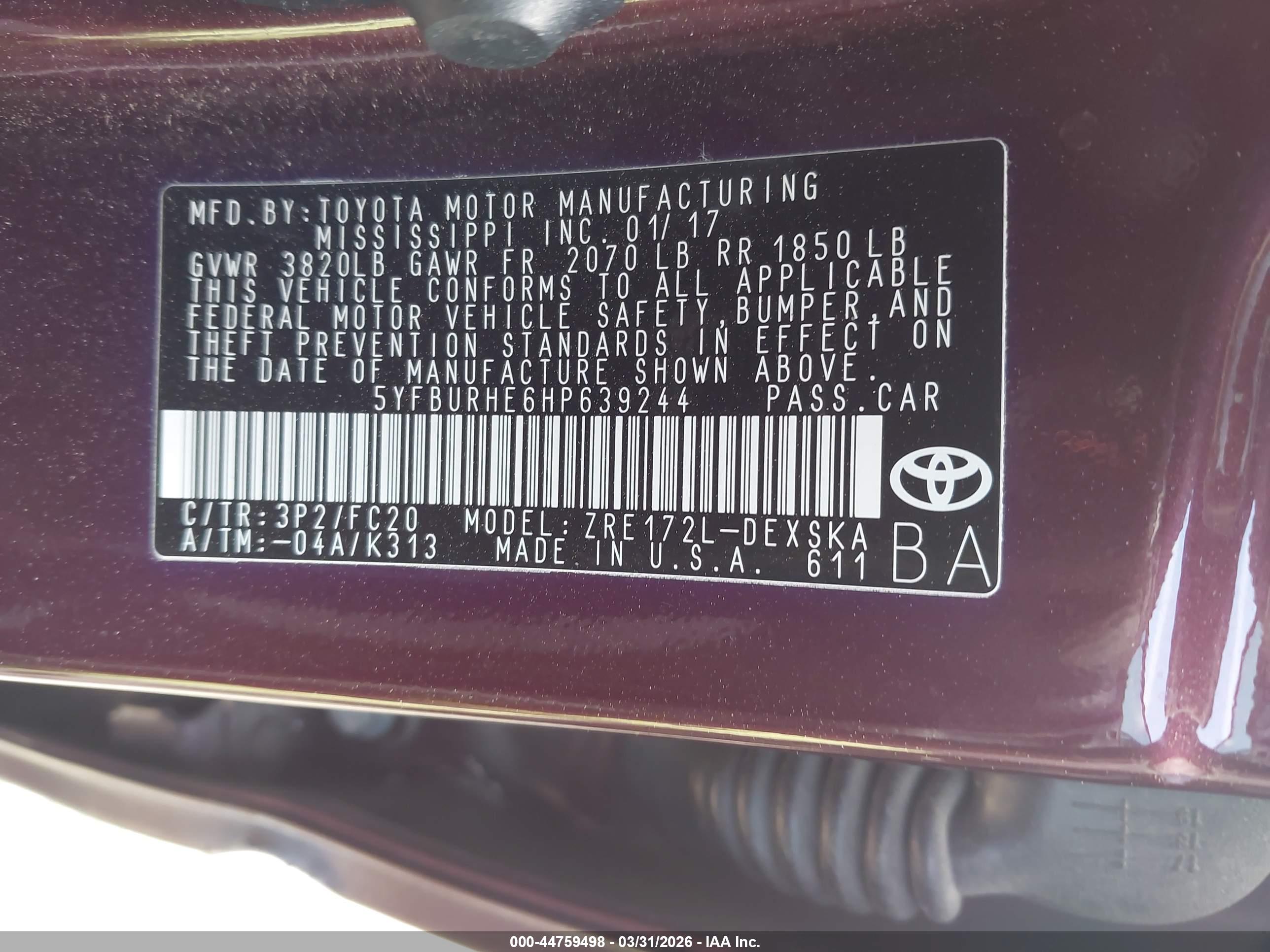 TOYOTA COROLLA image 9