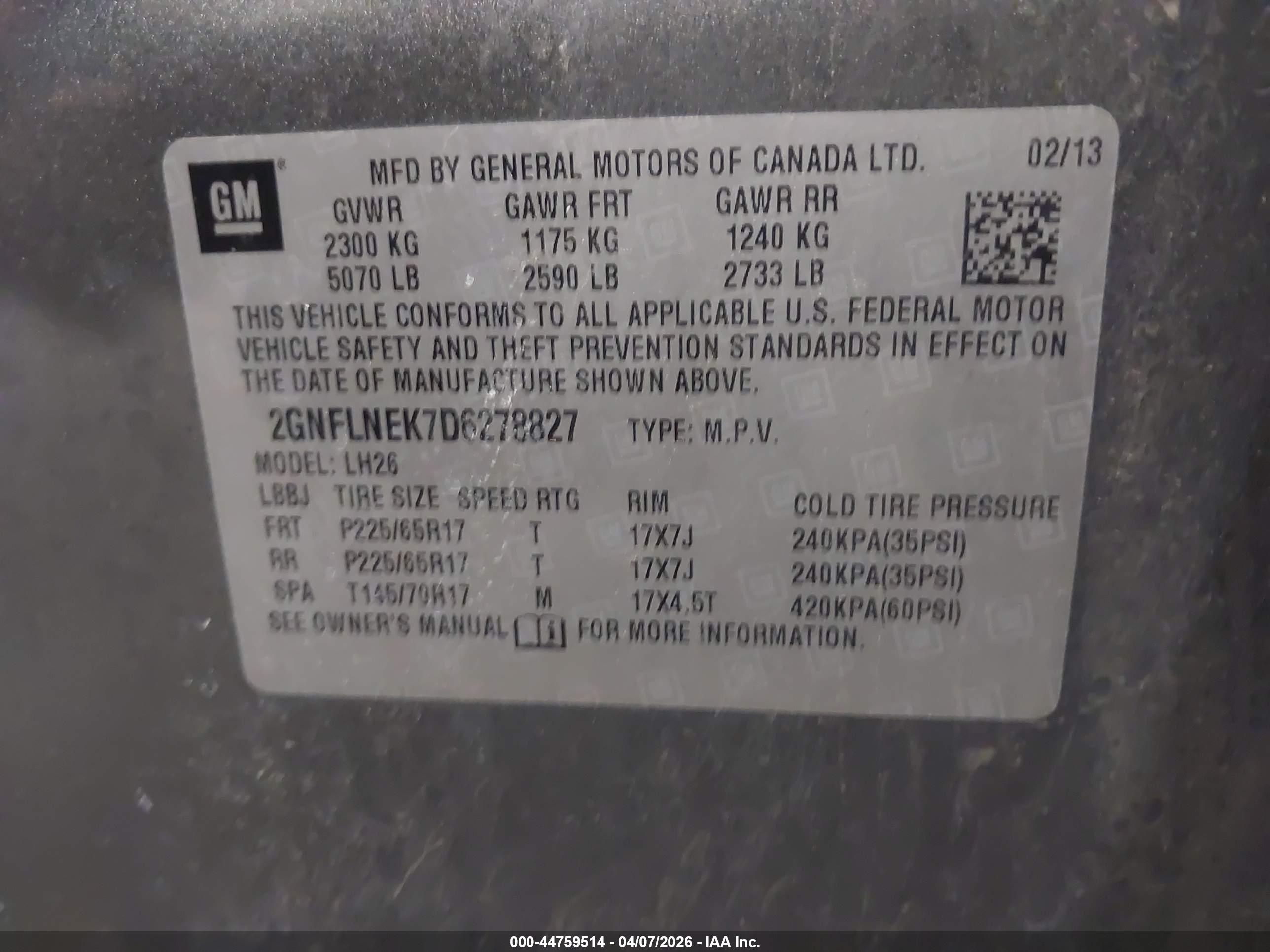 CHEVROLET EQUINOX image 9