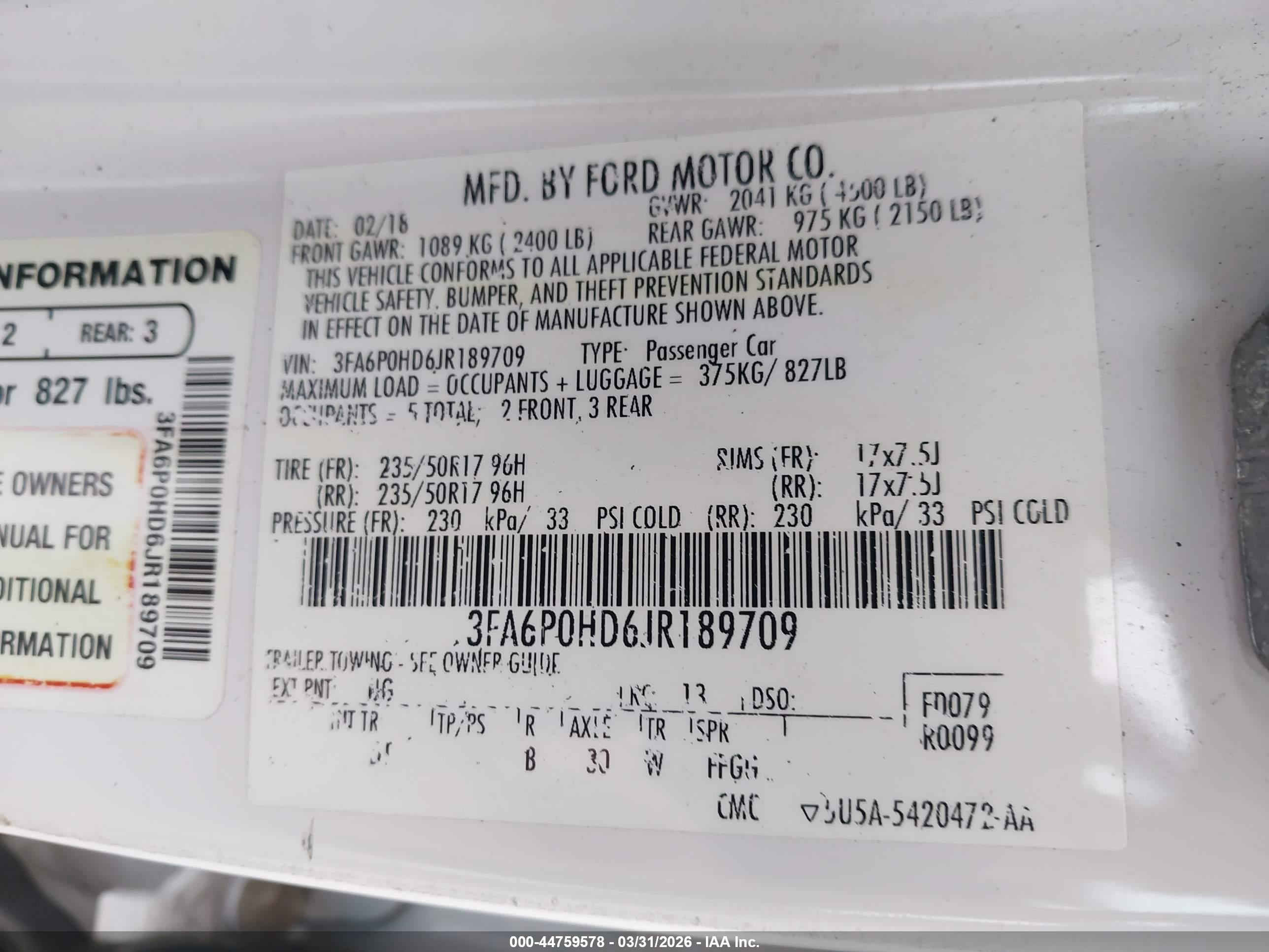 FORD FUSION image 9