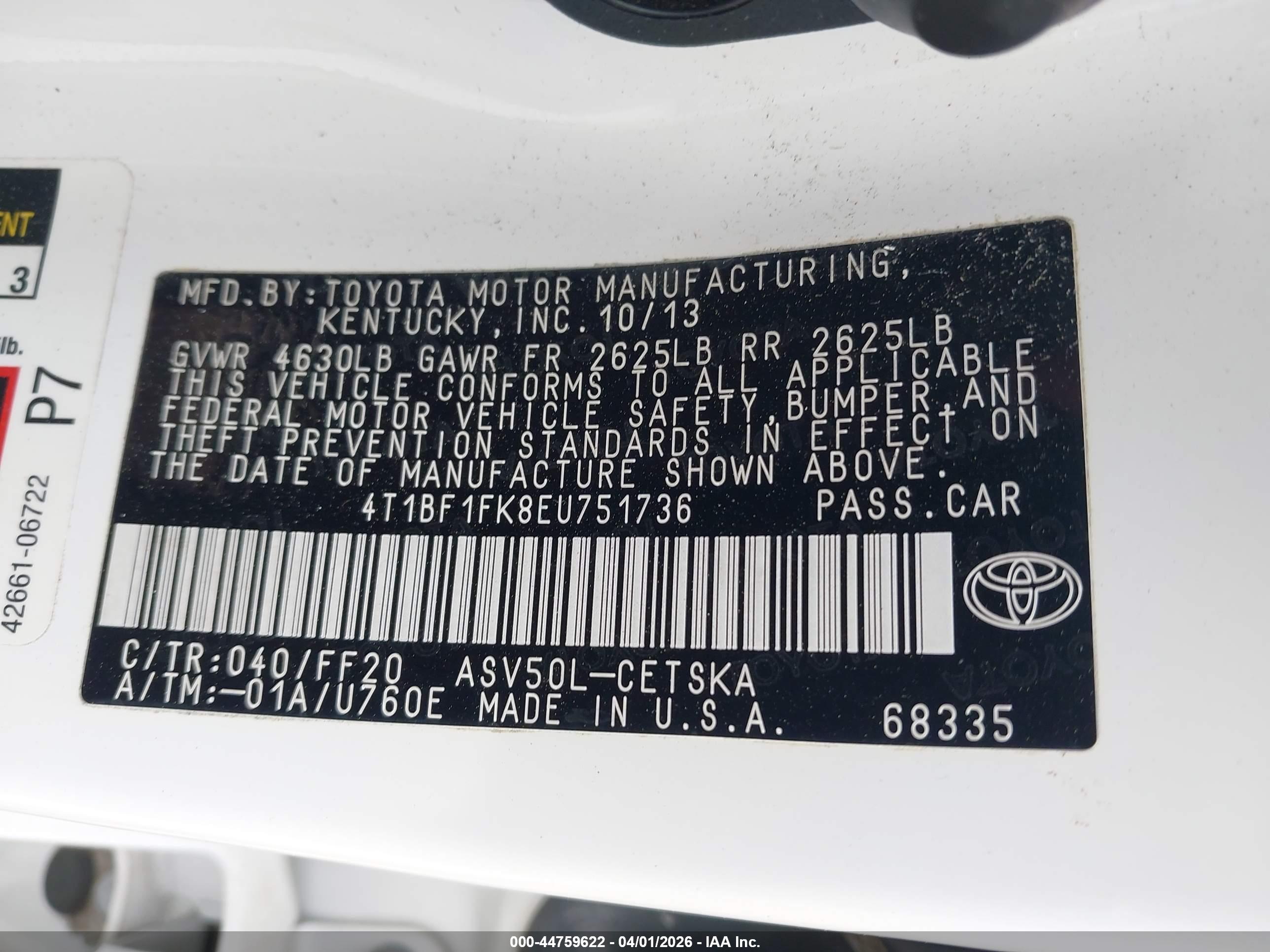 TOYOTA CAMRY image 9