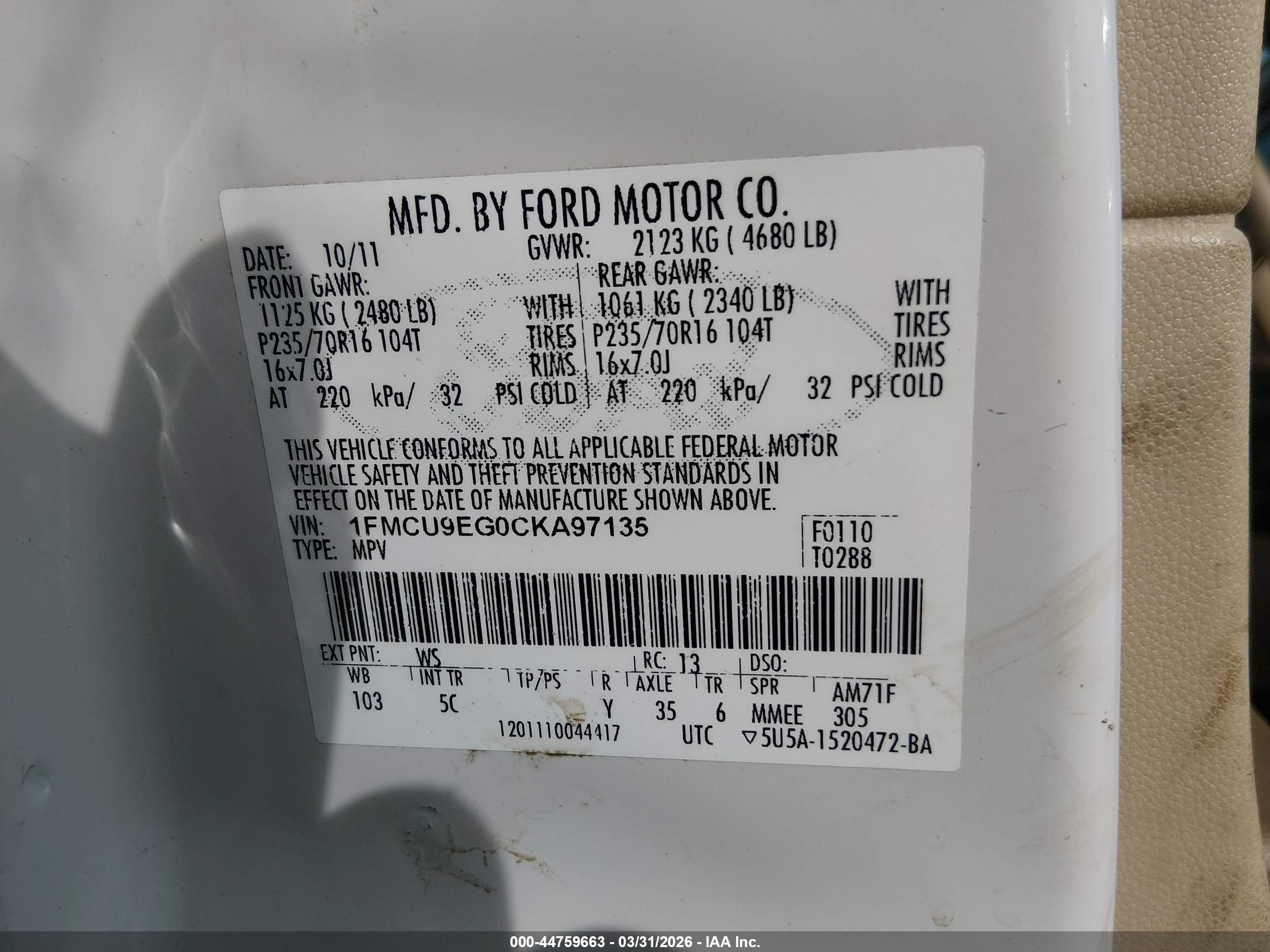FORD ESCAPE image 9