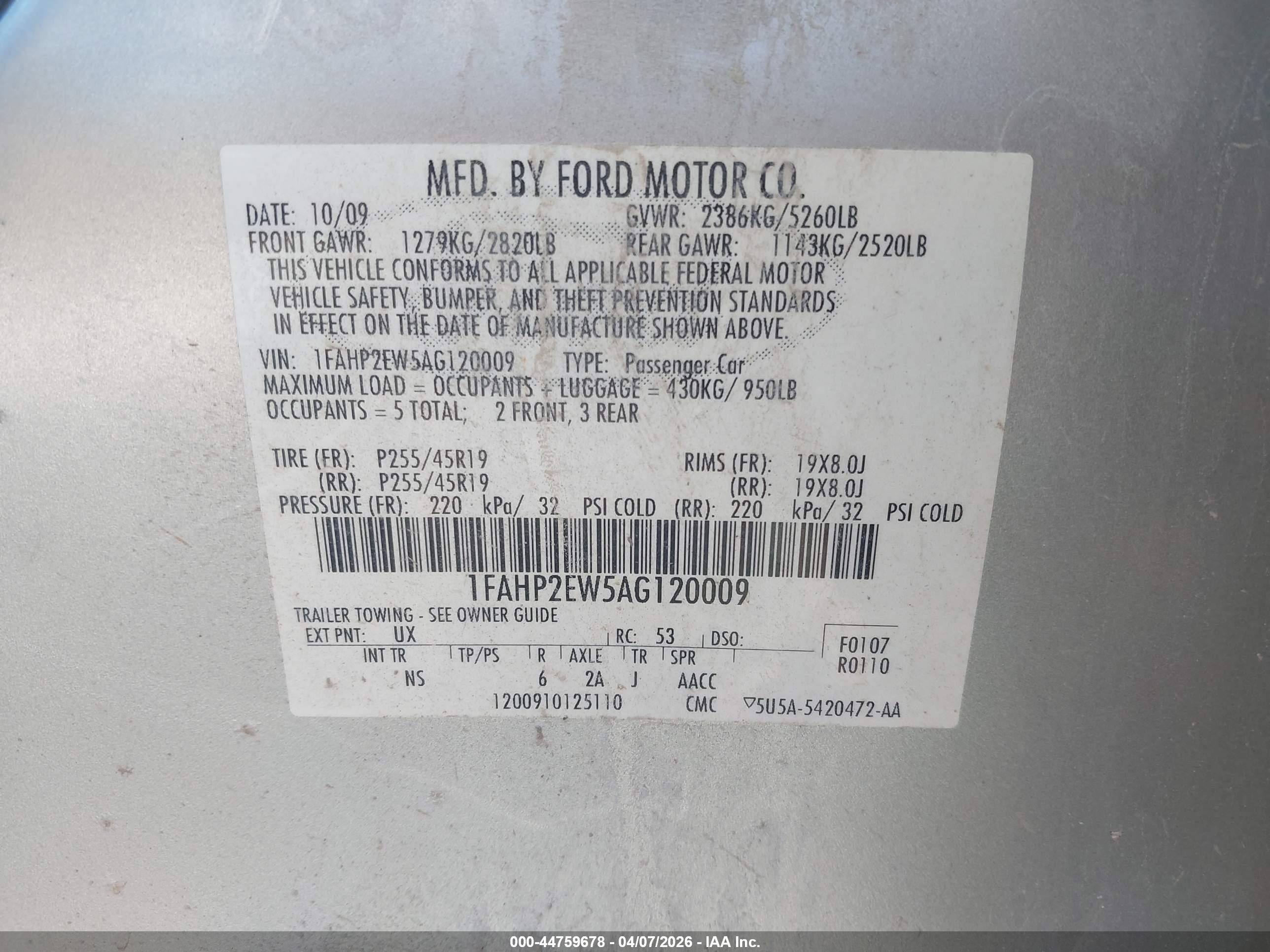 FORD TAURUS image 9
