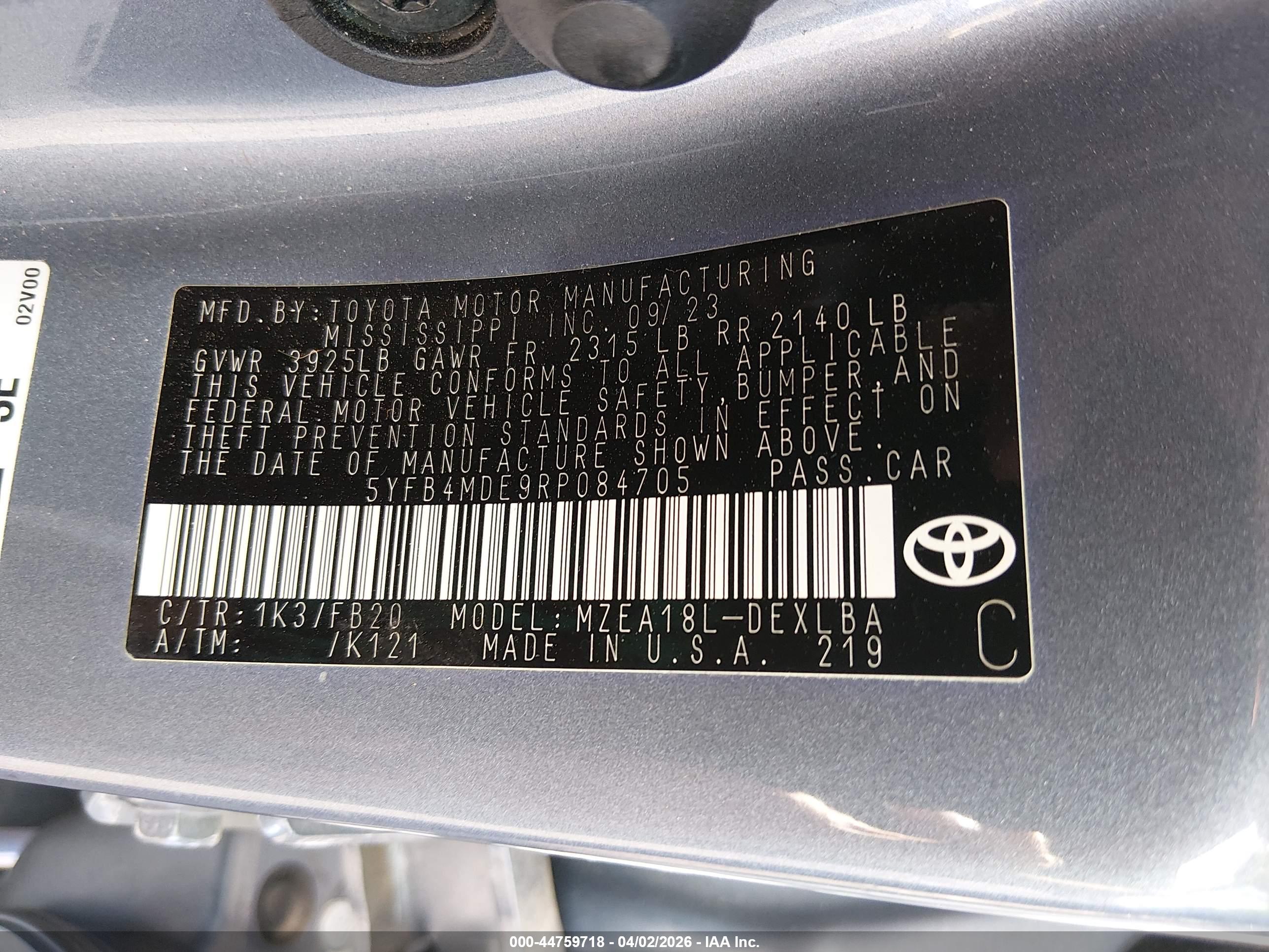 TOYOTA COROLLA image 9
