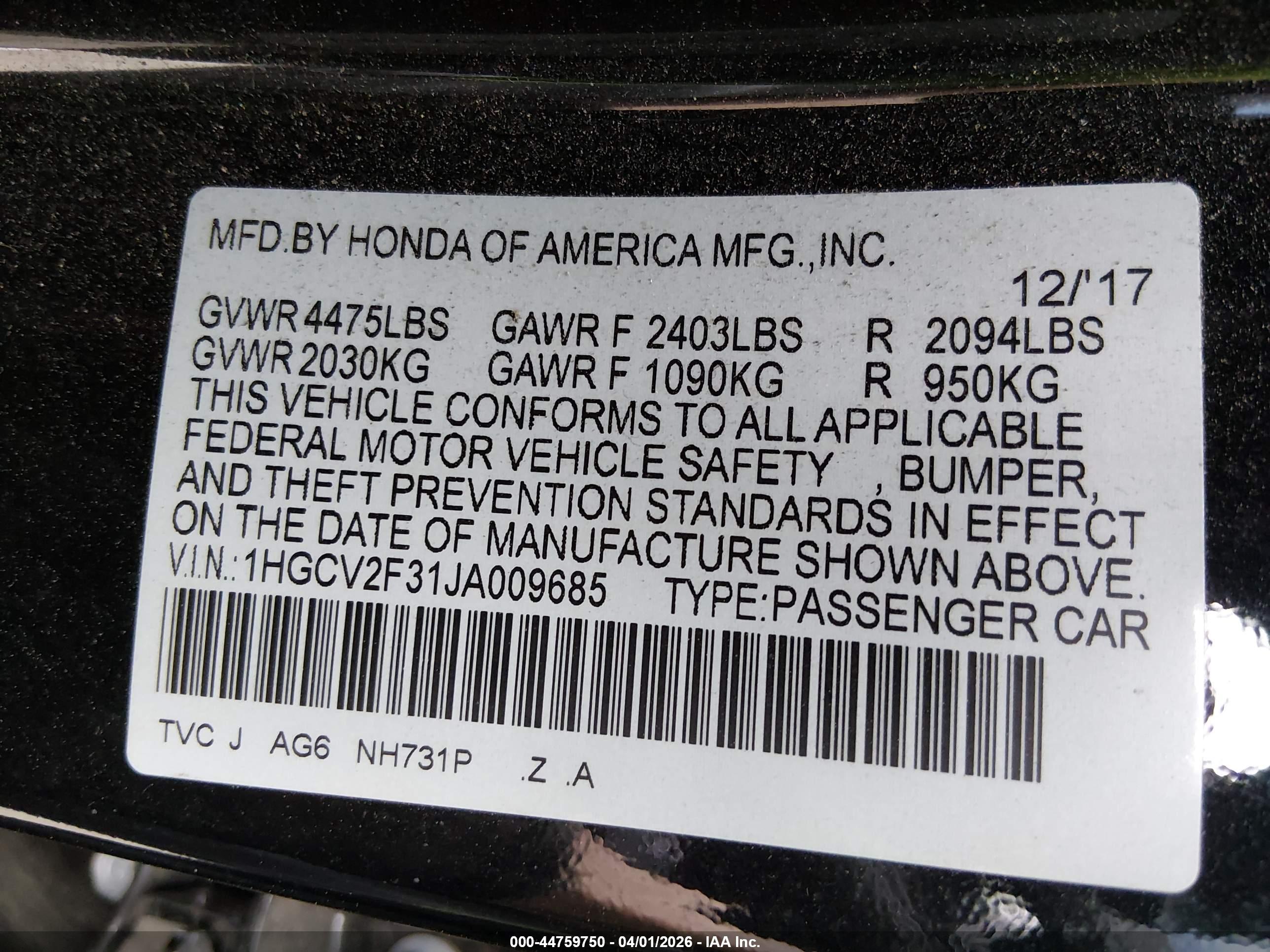 HONDA ACCORD image 9