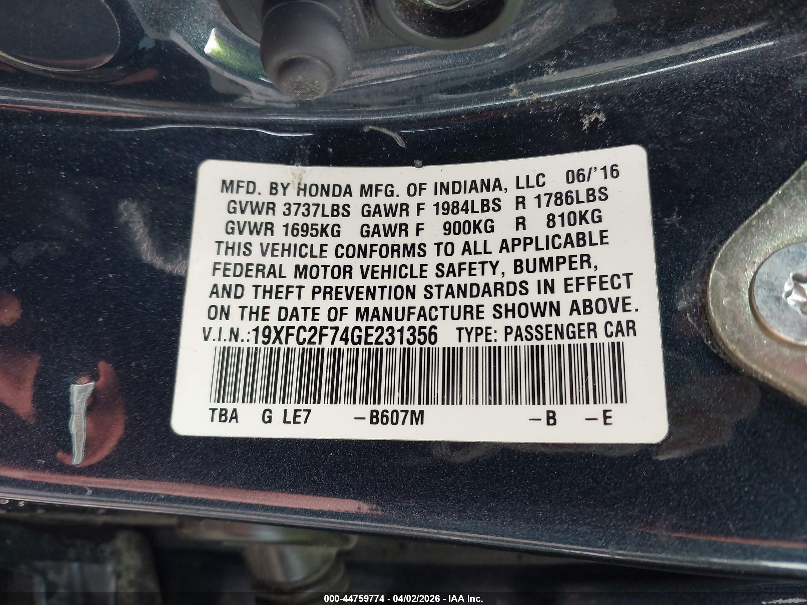 HONDA CIVIC image 9