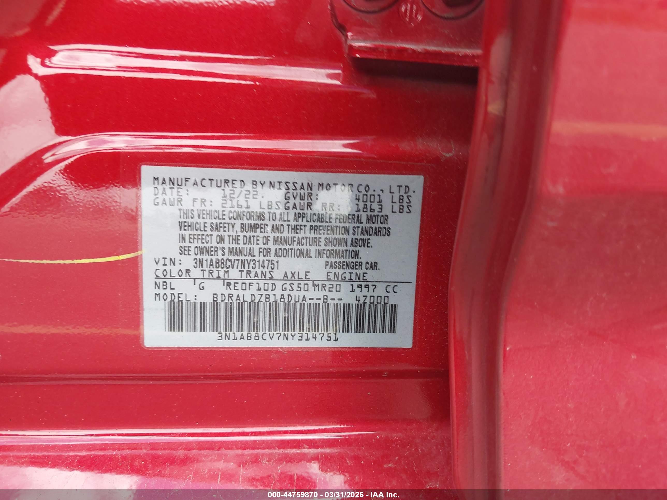 NISSAN SENTRA image 9