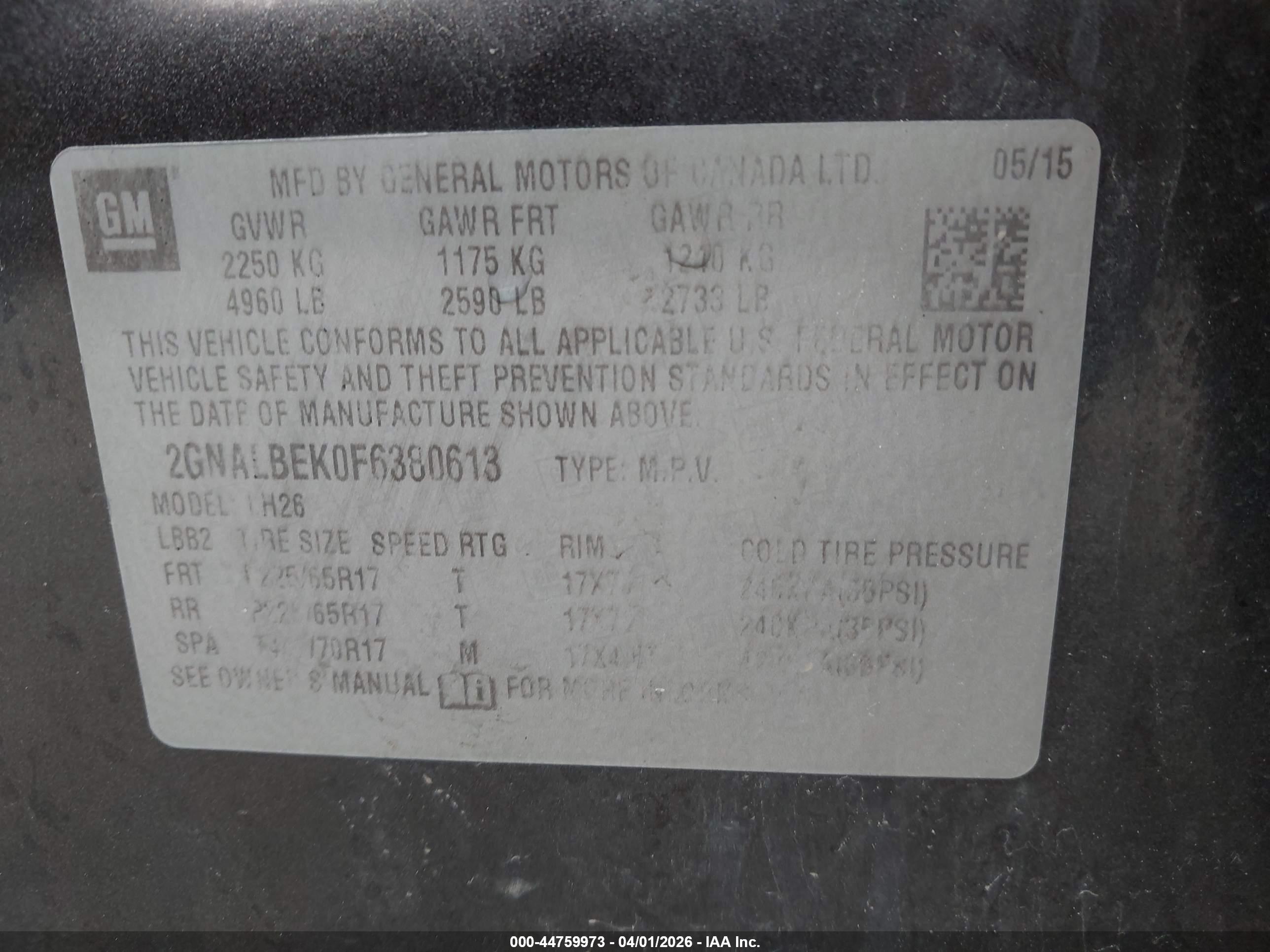 CHEVROLET EQUINOX image 9