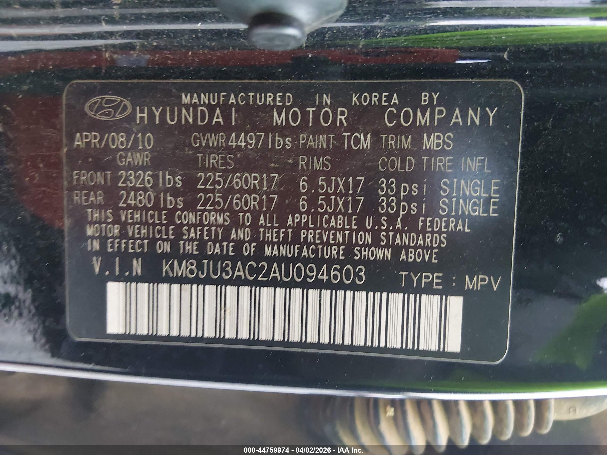 HYUNDAI TUCSON image 9