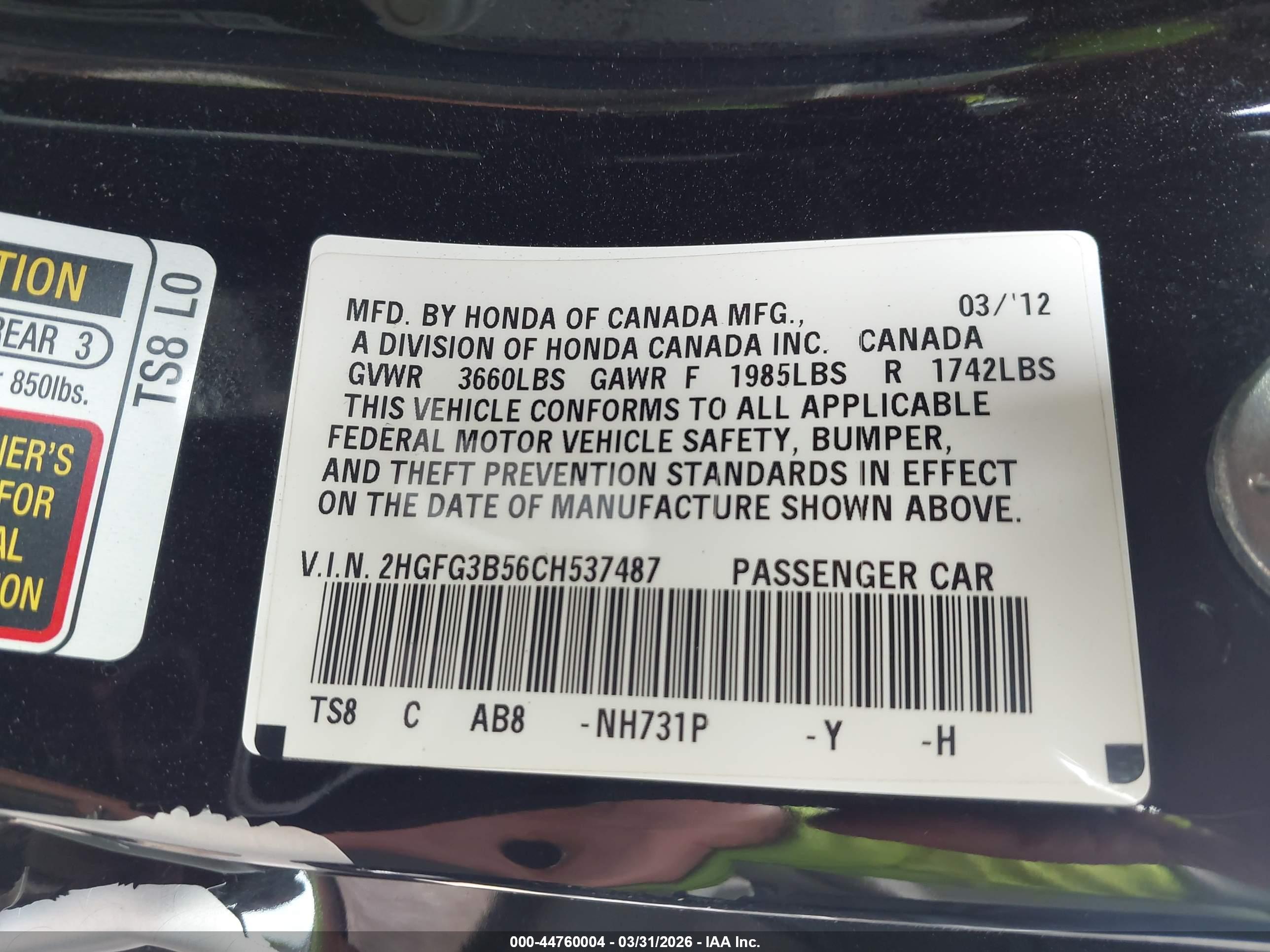 HONDA CIVIC image 9