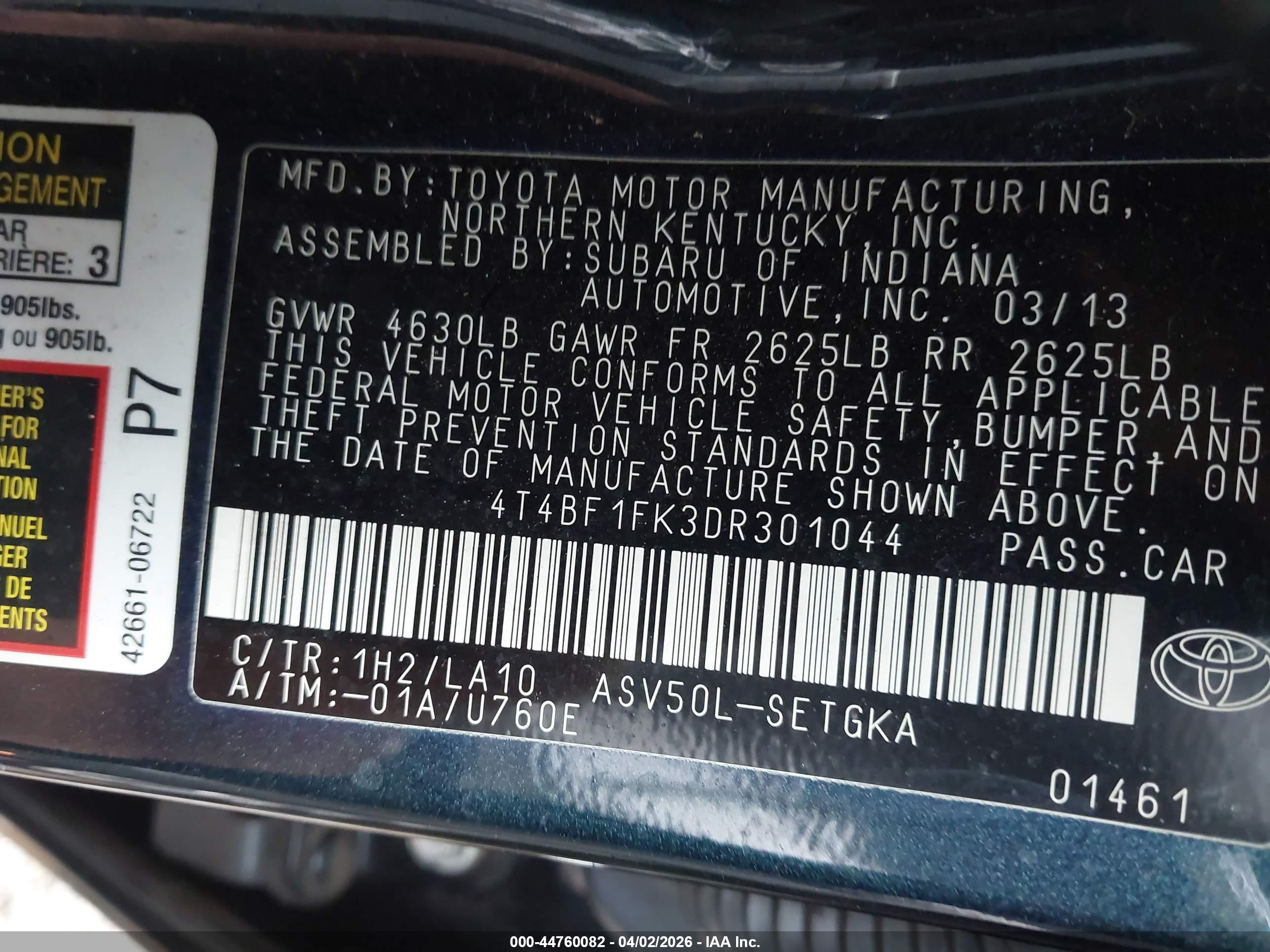 TOYOTA CAMRY image 9