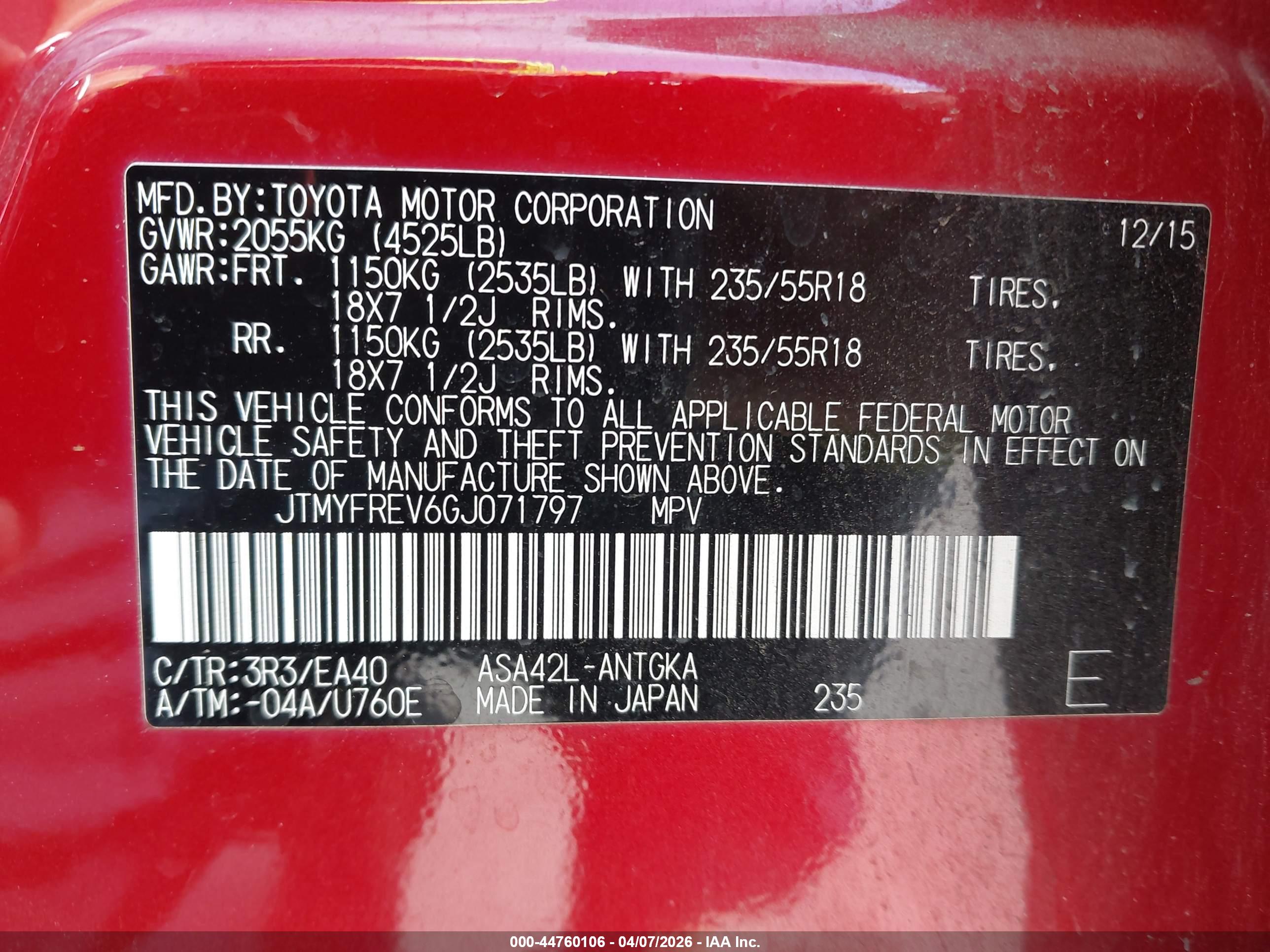 TOYOTA RAV4 image 9