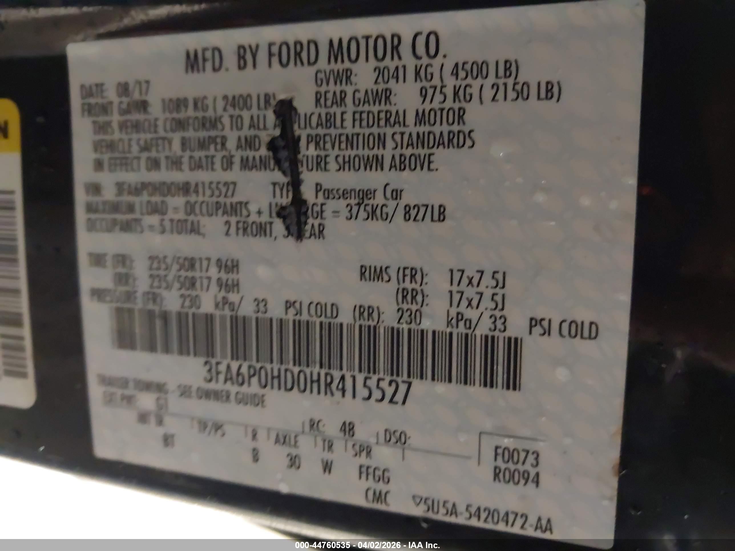 FORD FUSION image 9