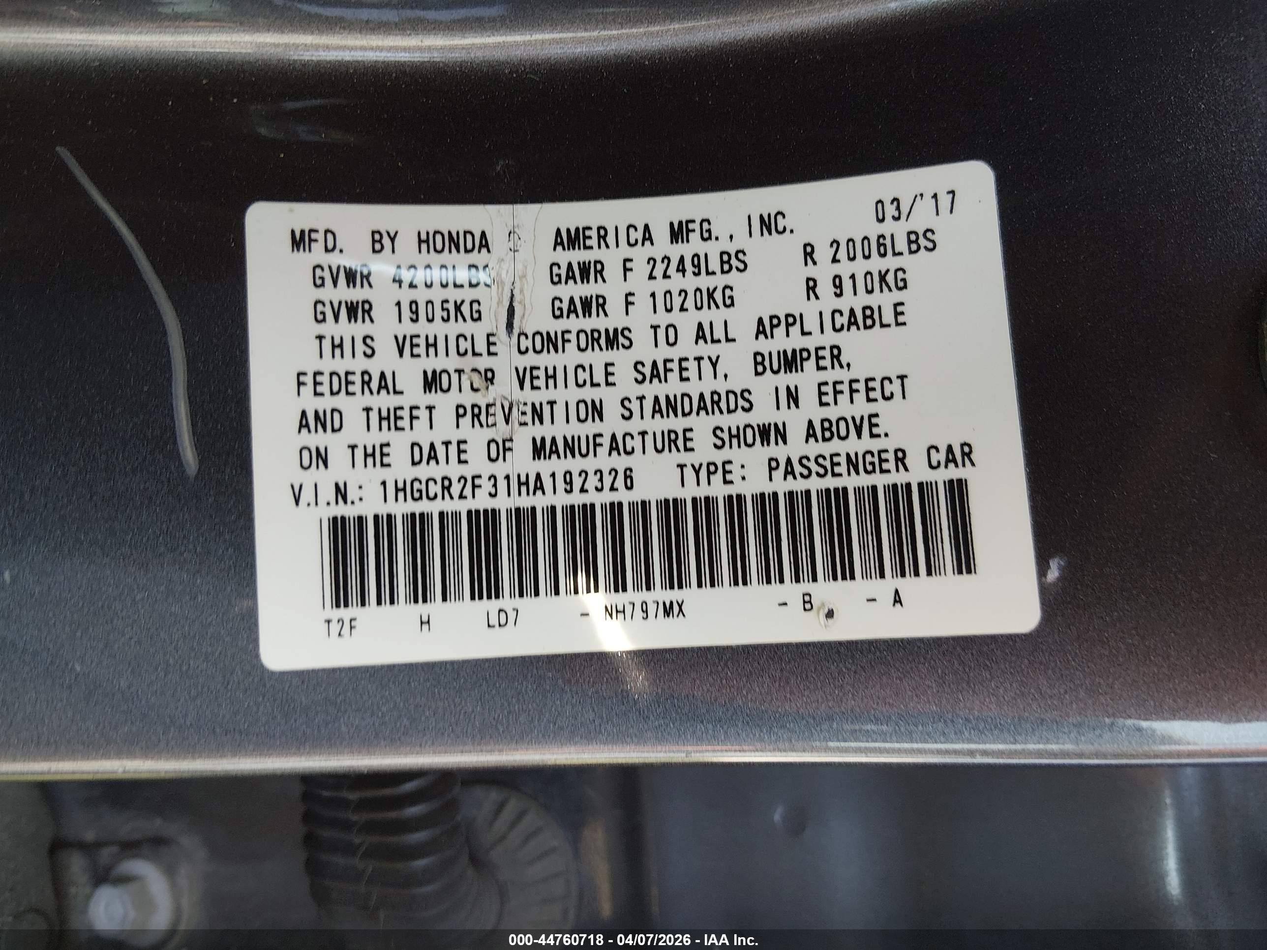 HONDA ACCORD image 9