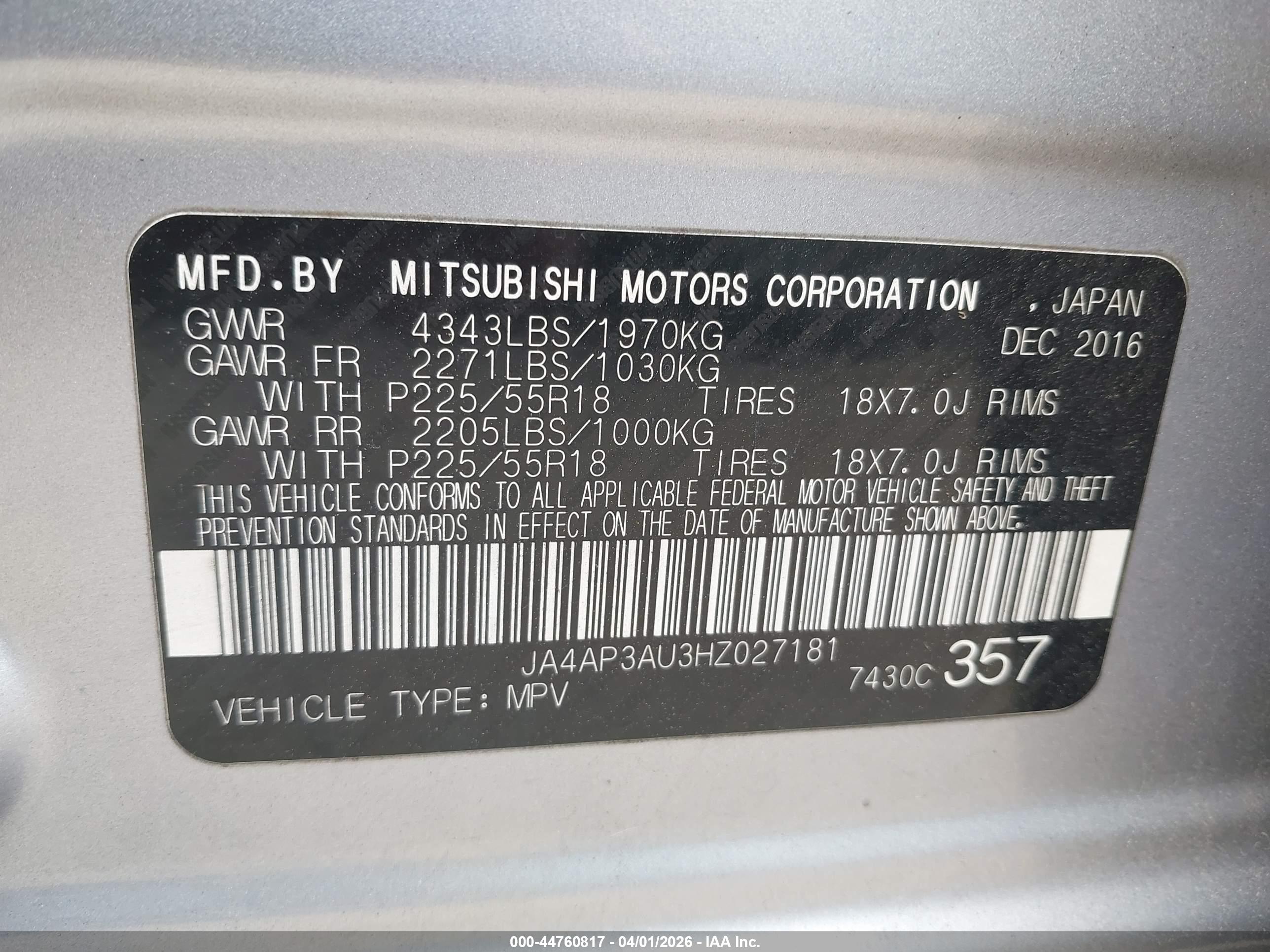 MITSUBISHI OUTLANDER image 9