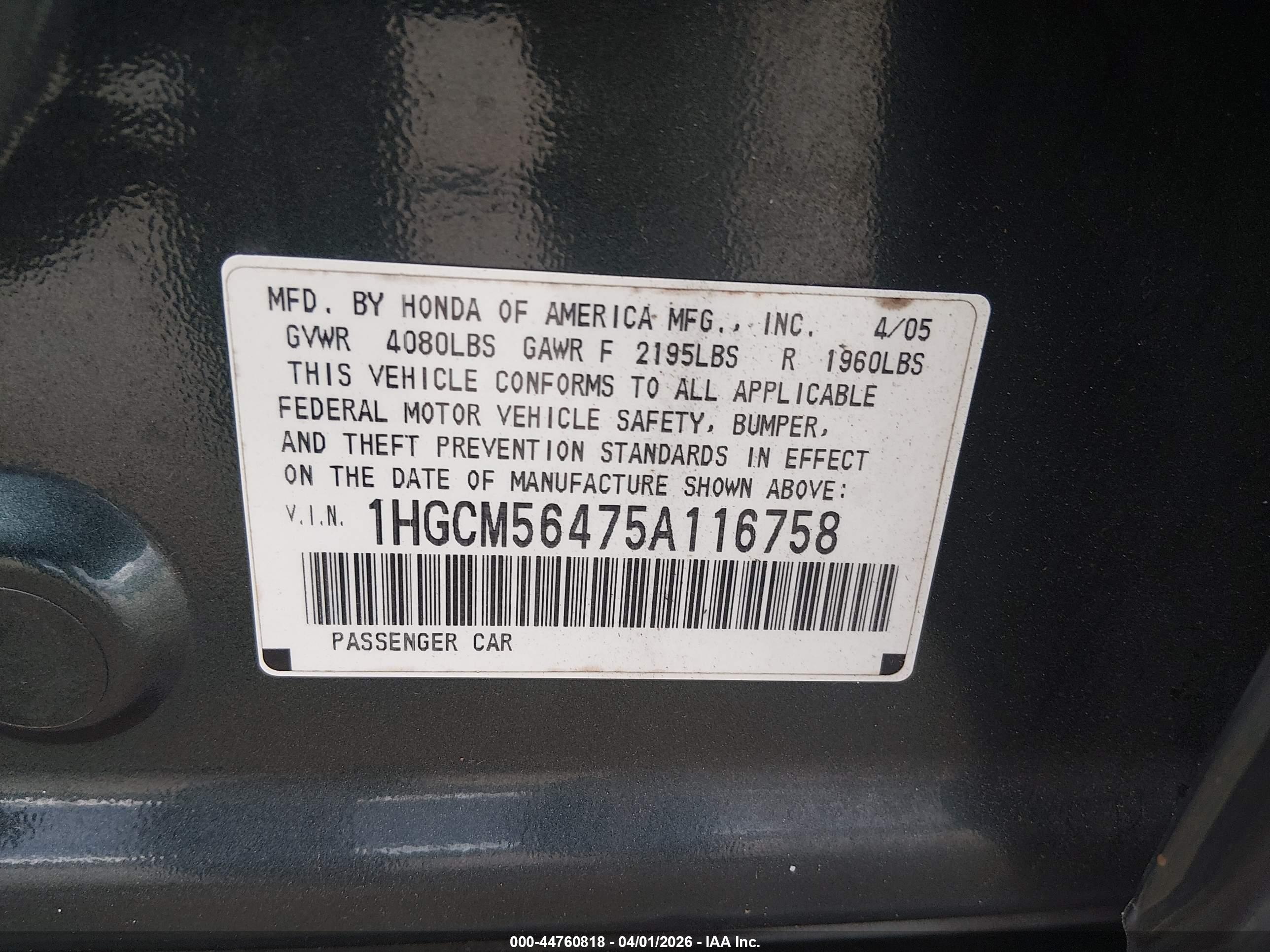 HONDA ACCORD image 9