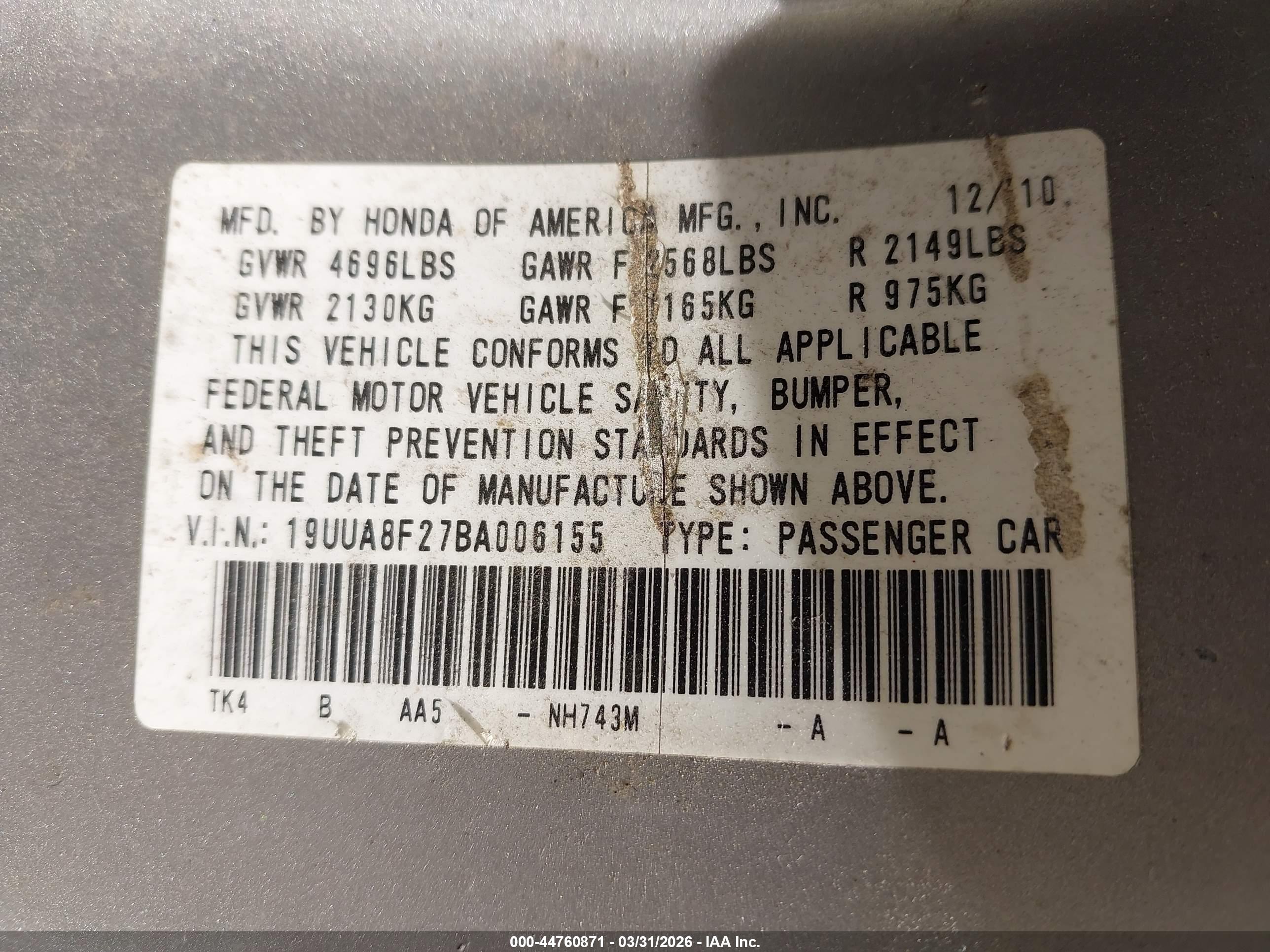 ACURA TL image 9