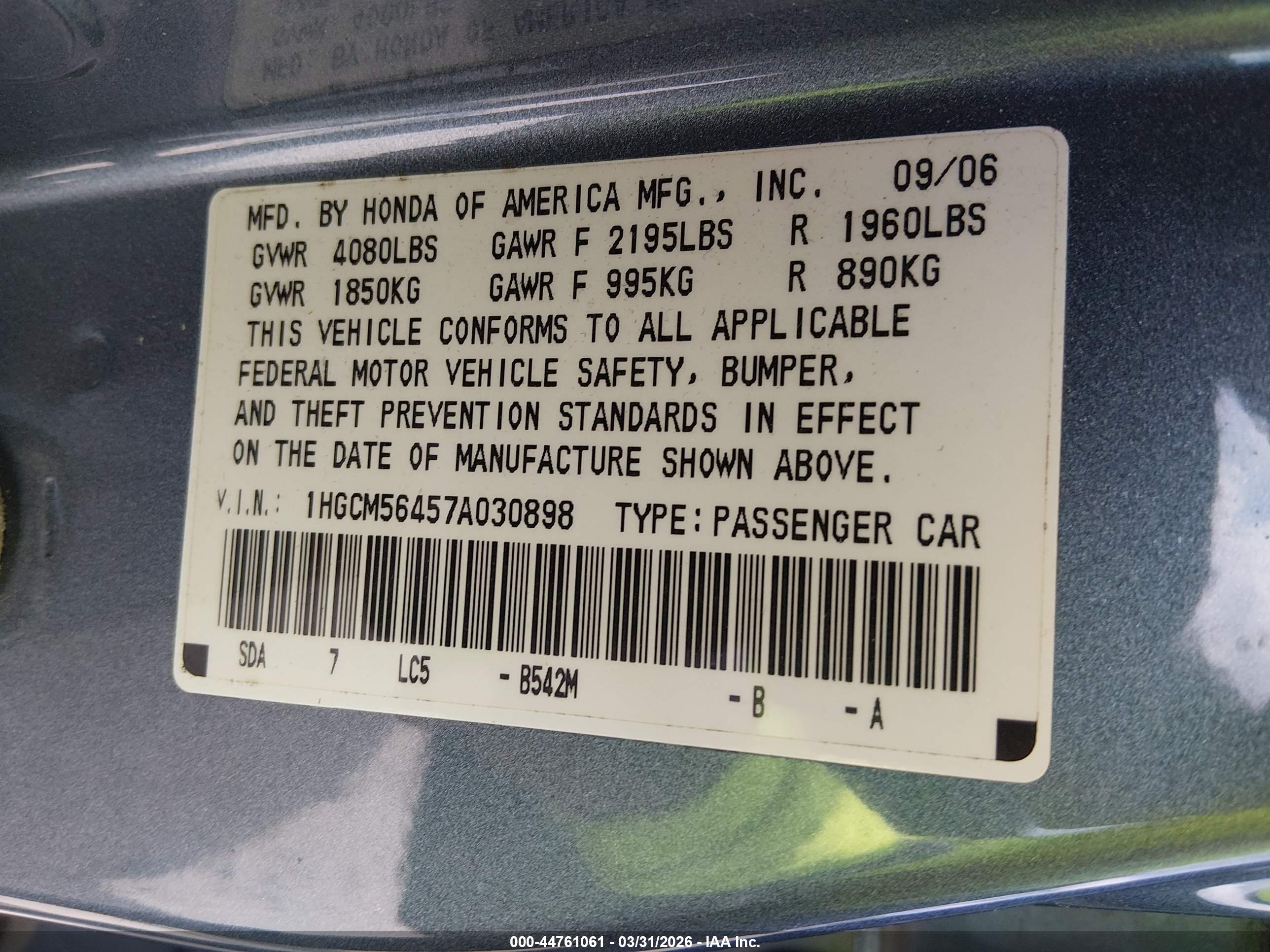 HONDA ACCORD image 9
