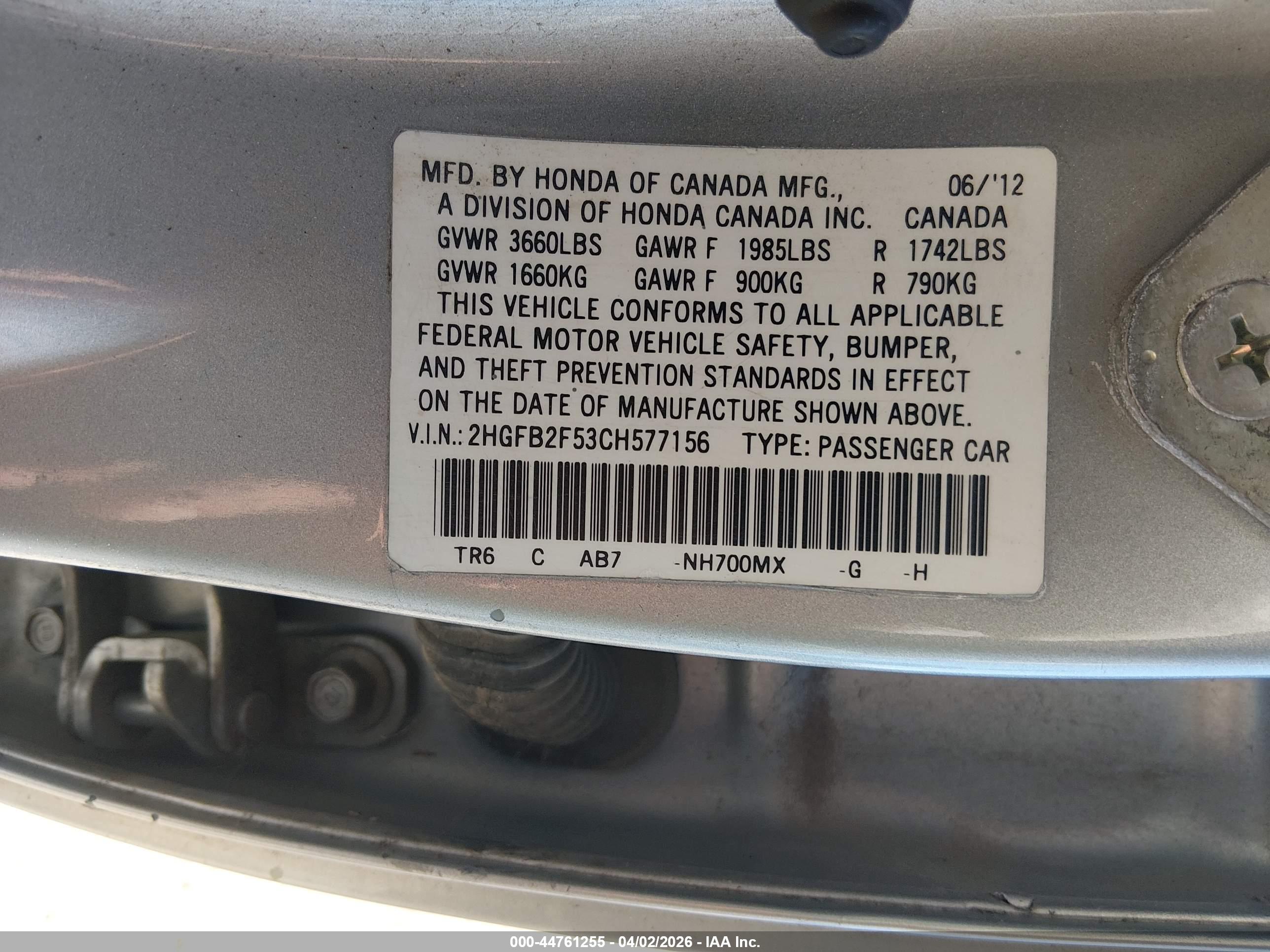 HONDA CIVIC image 9