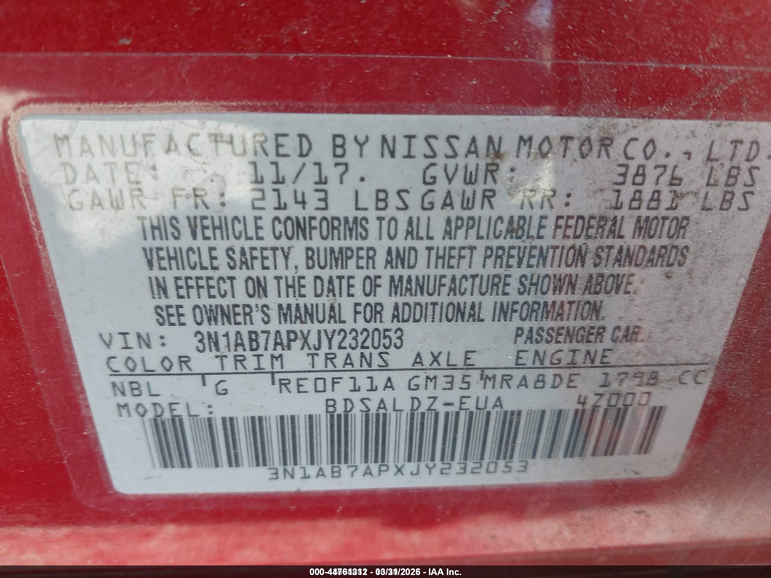 NISSAN SENTRA image 9