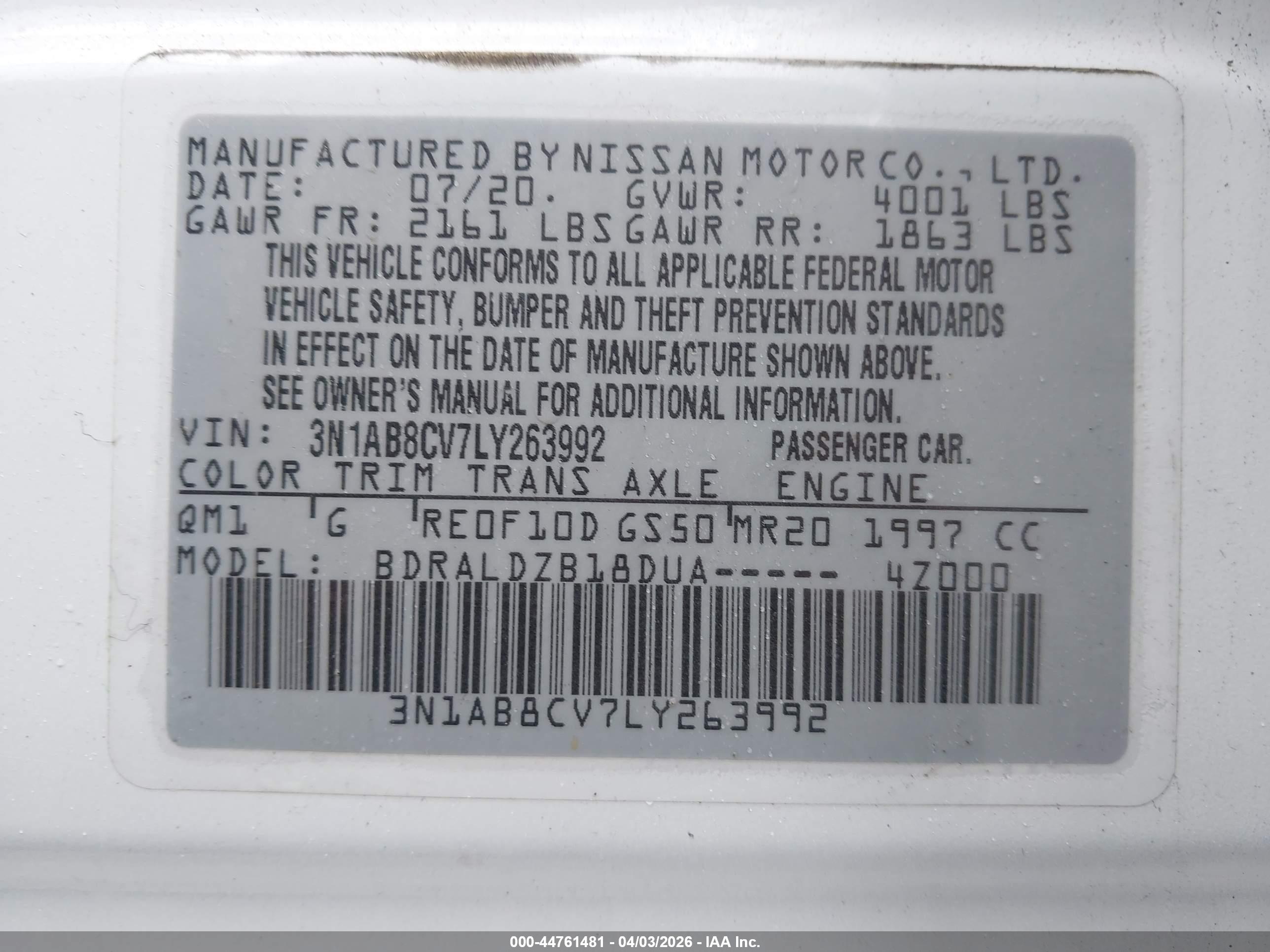 NISSAN SENTRA image 9
