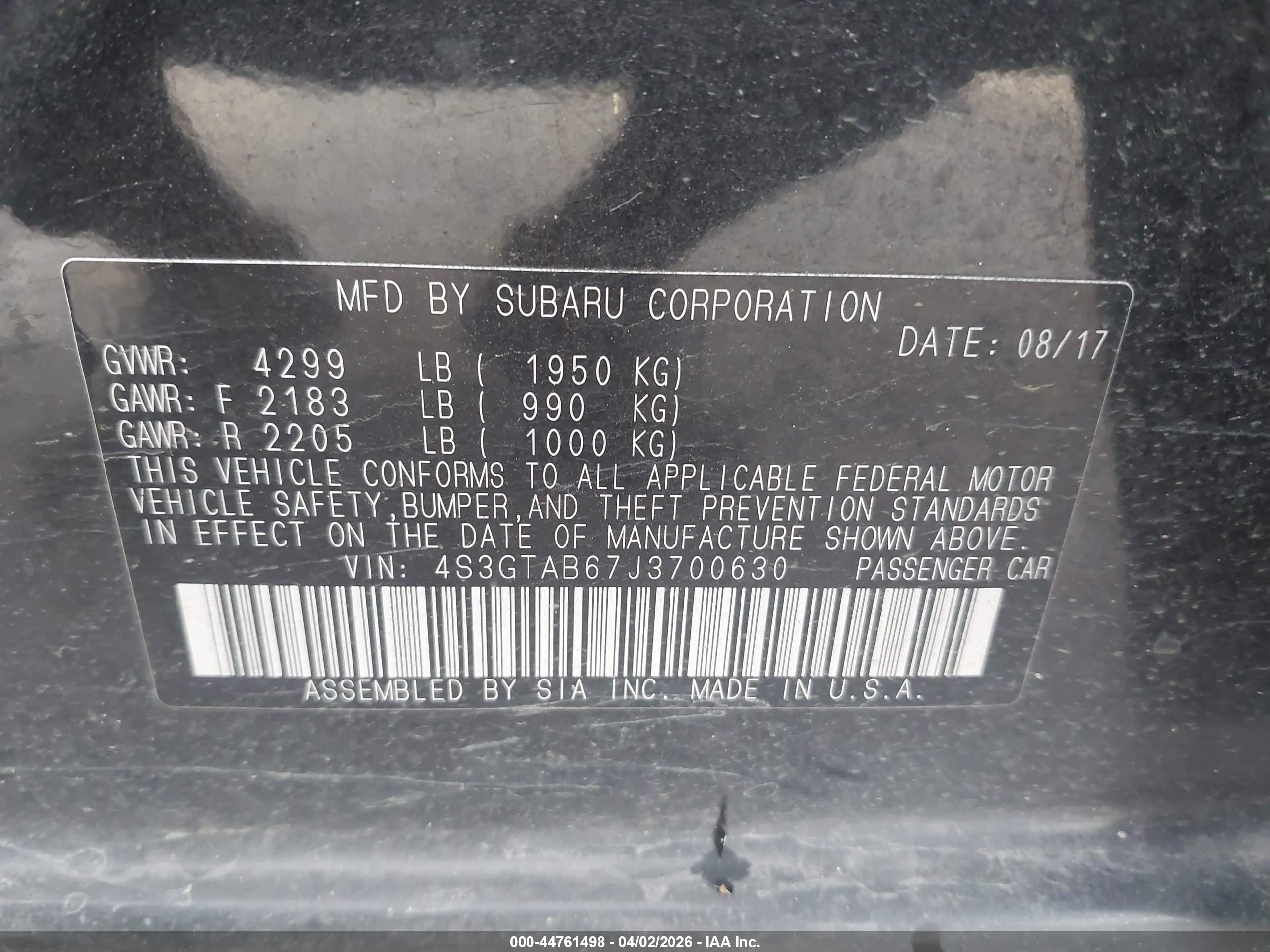 SUBARU IMPREZA image 9