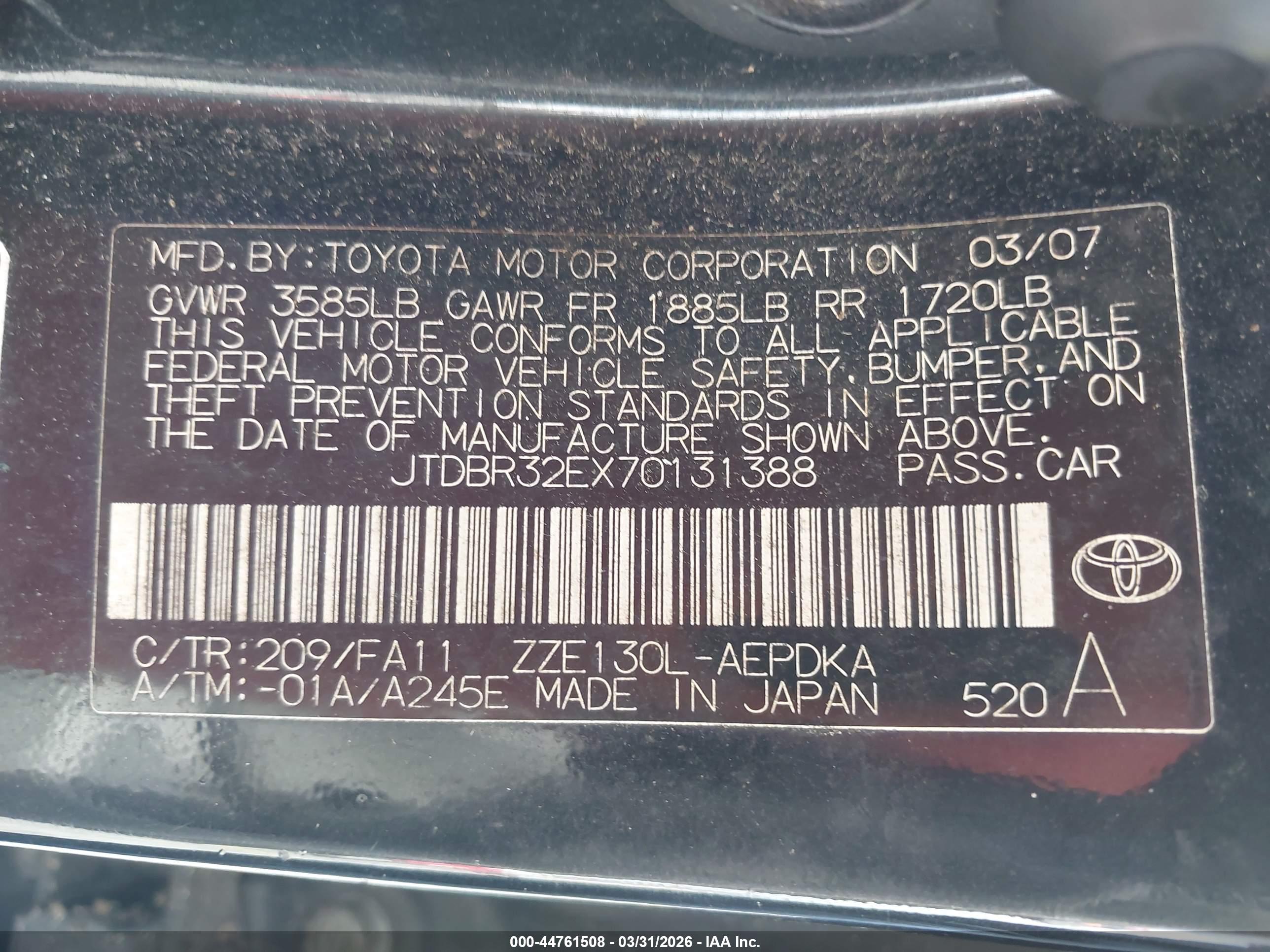 TOYOTA COROLLA image 9