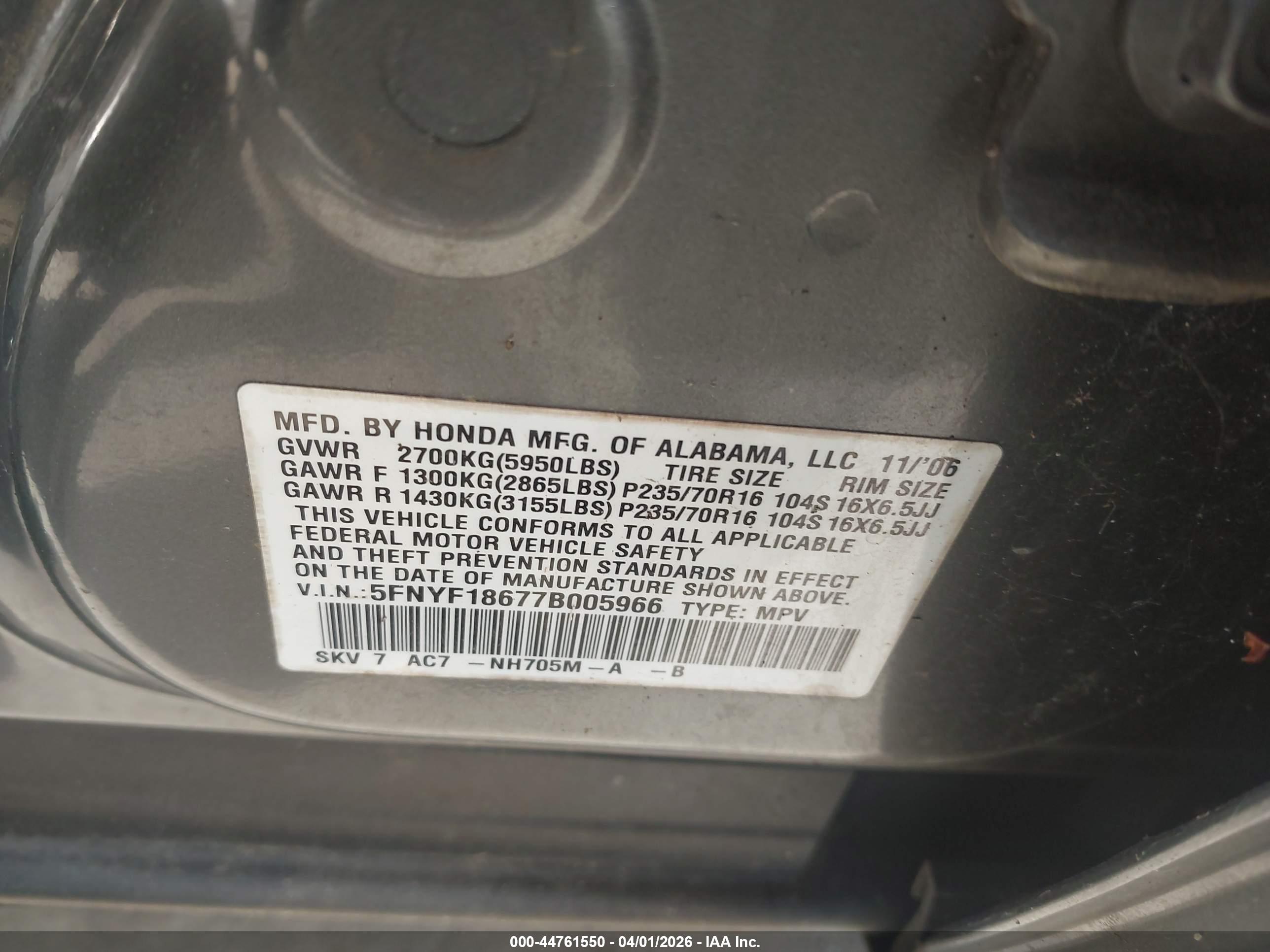 HONDA PILOT image 9