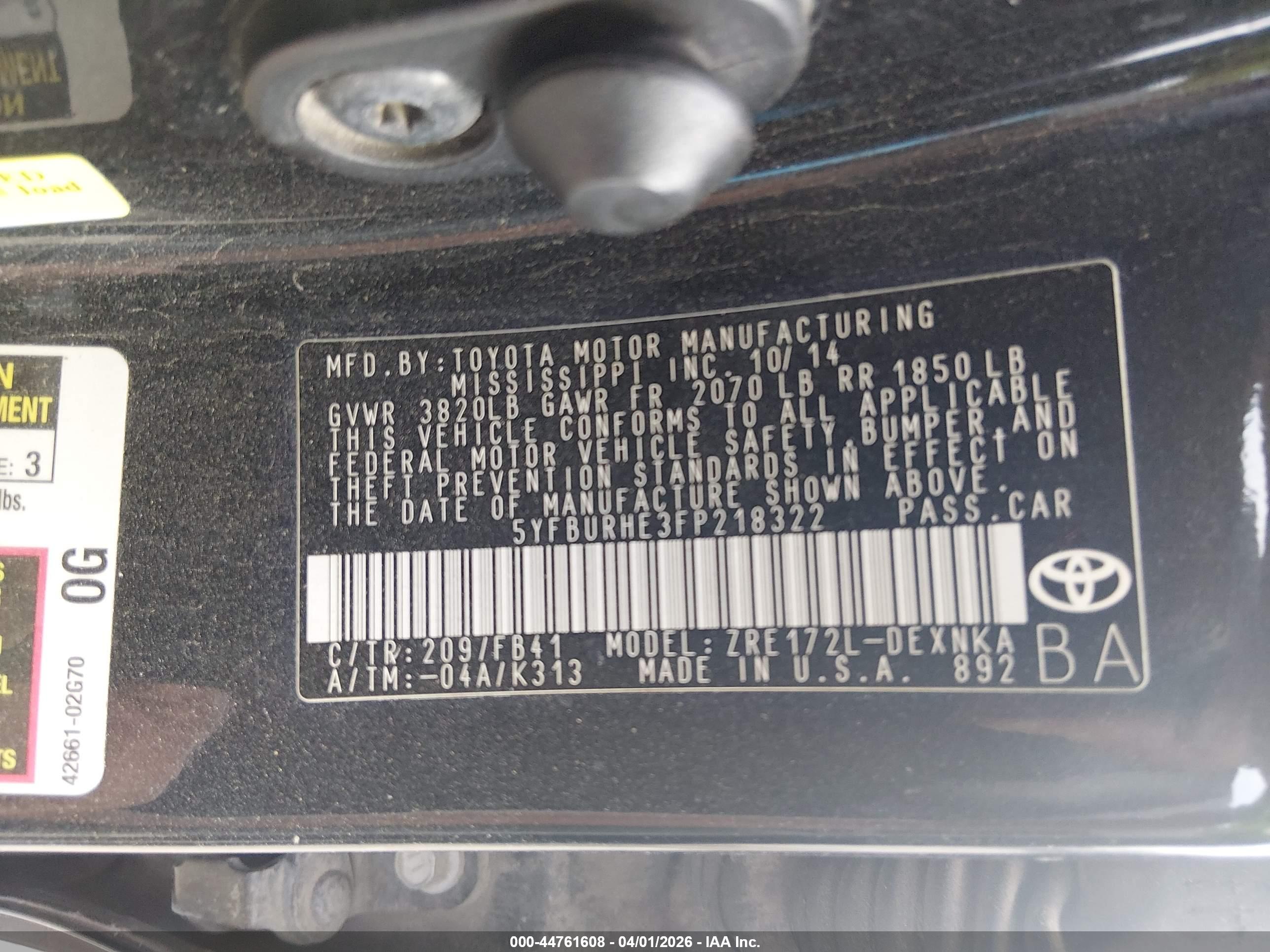 TOYOTA COROLLA image 9