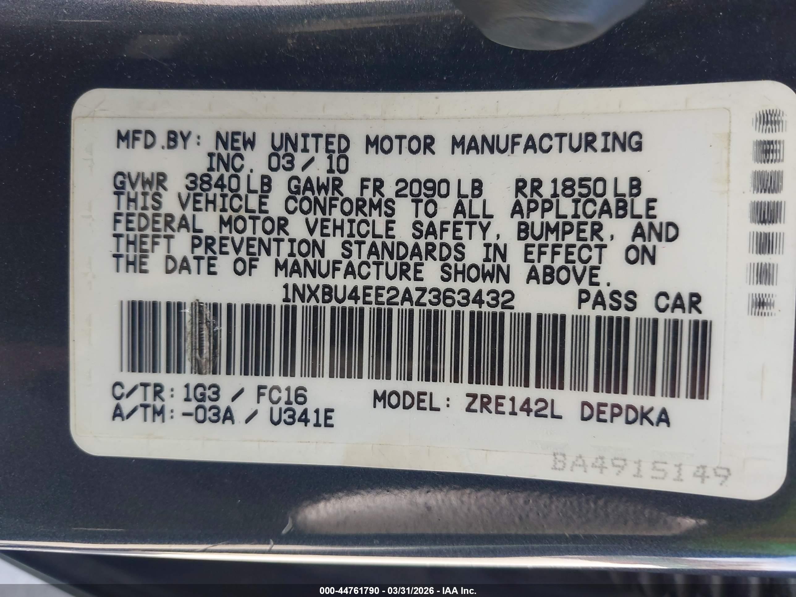 TOYOTA COROLLA image 9