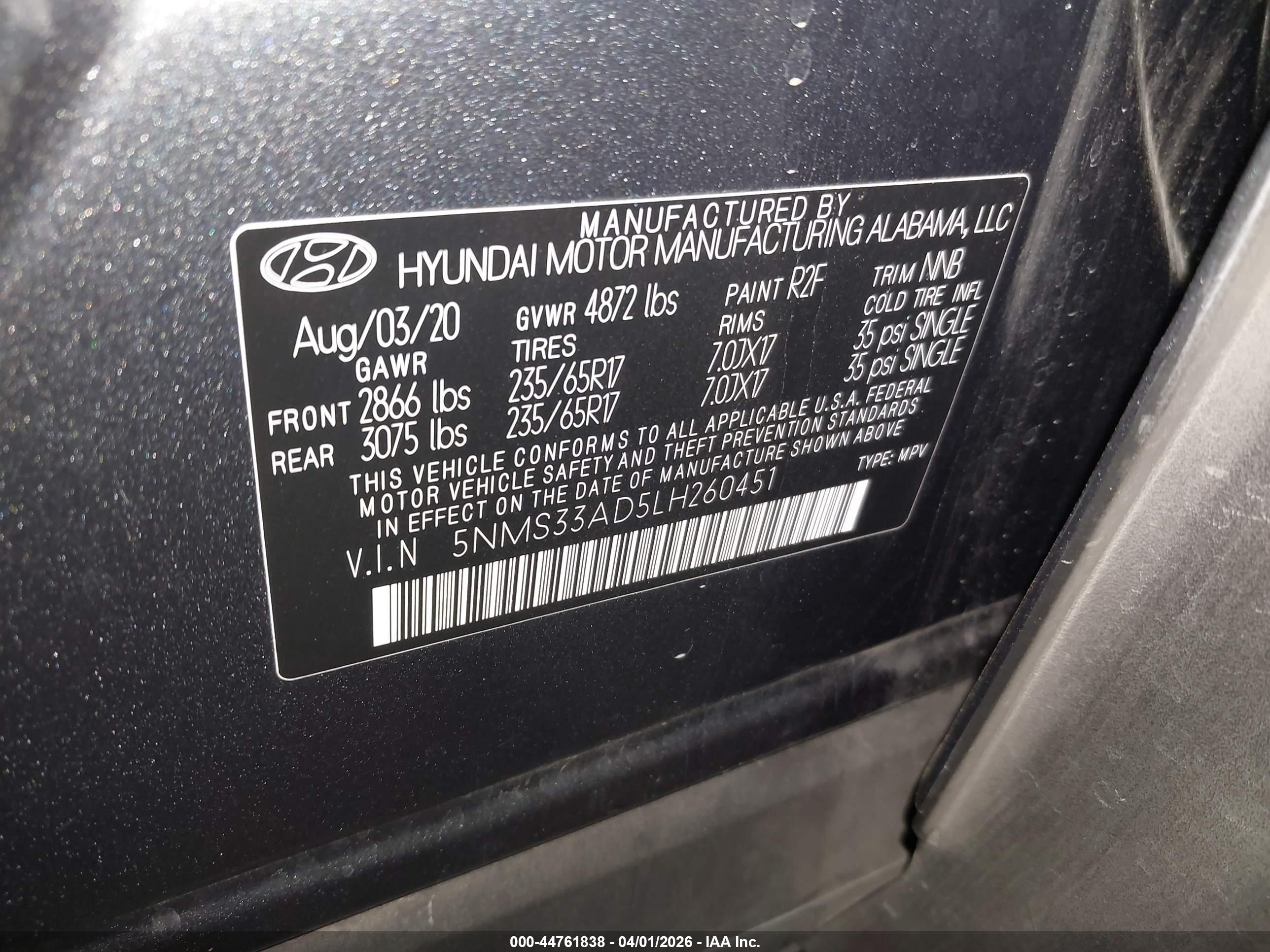 HYUNDAI SANTA image 9