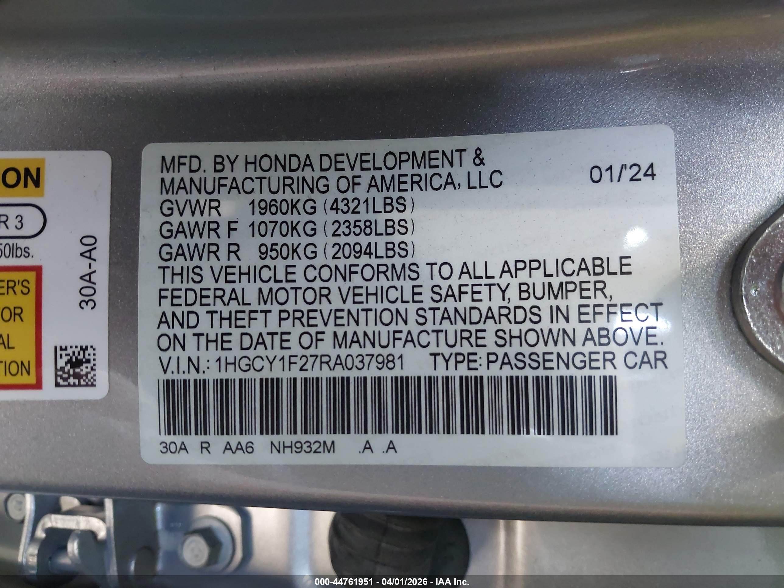 HONDA ACCORD image 9