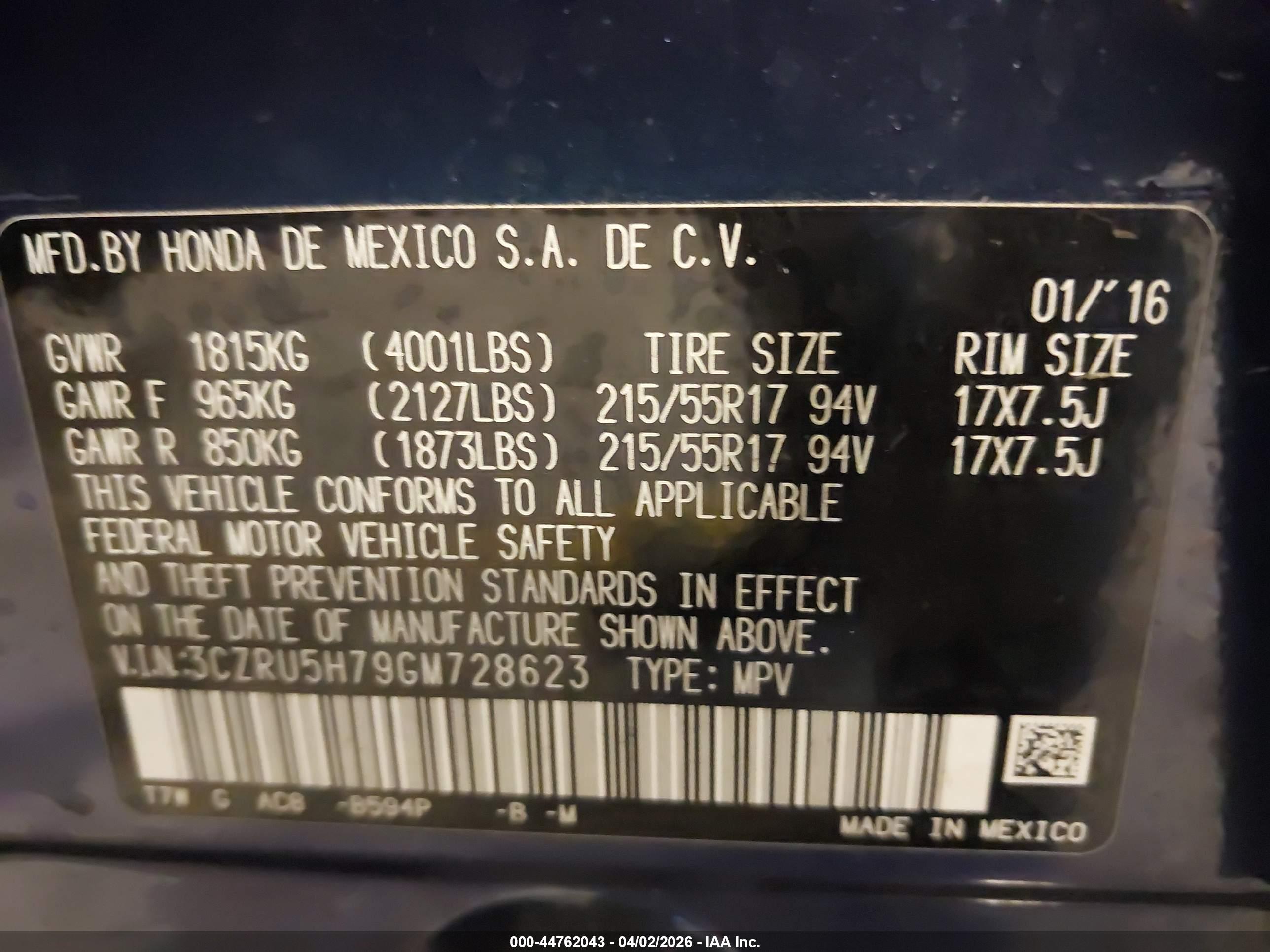 HONDA HR-V image 9